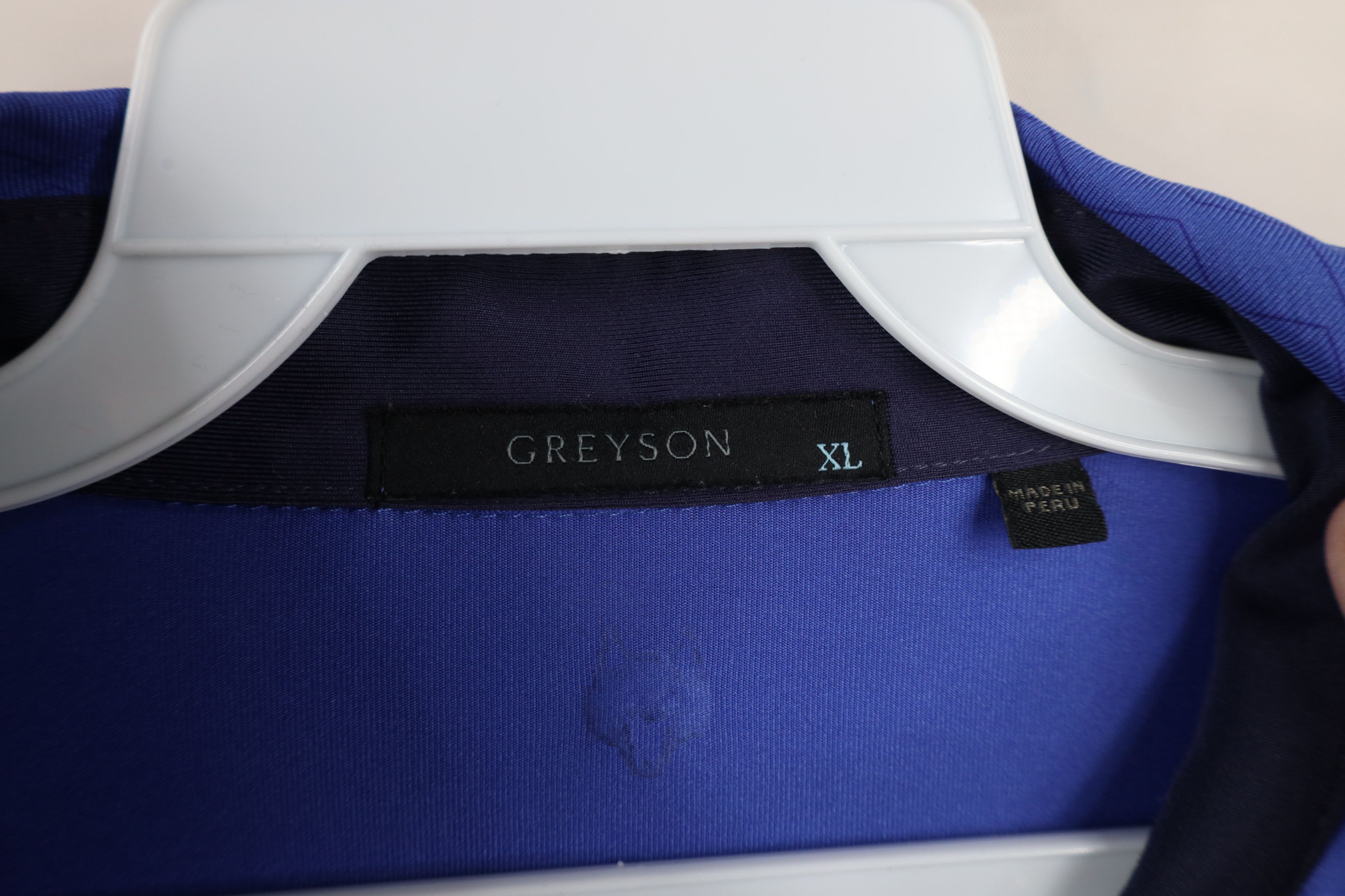 Grenson × Vintage Greyson Golf Detroit Athletic DAC Golfing Polo Shirt Blue Size US XL / EU 56 / 4 - 4 Thumbnail