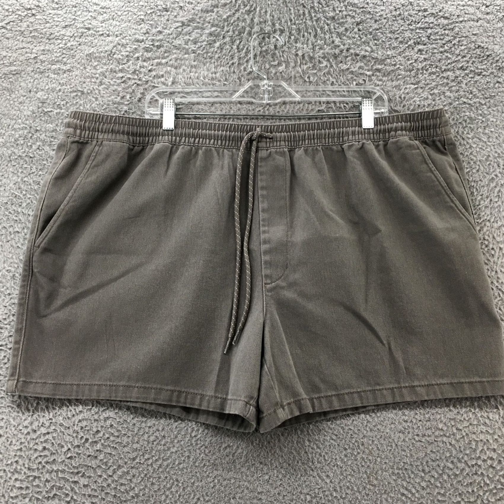 Vintage Arizona Jean Co Chino Shorts Mens 2XL Gray Cotton Drawstring Shorts Size US 39 - 2 Thumbnail