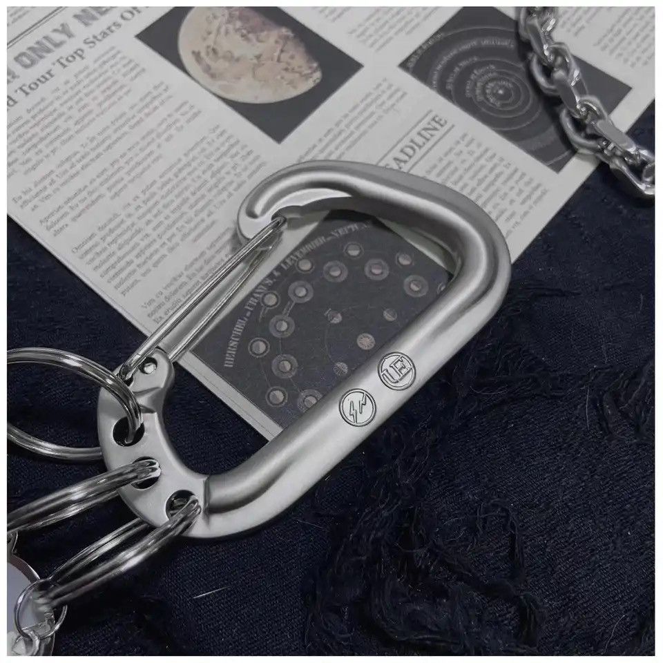 Jewelry Silver Color Uniform Experiment Carabiner Size ONE SIZE - 2 Thumbnail