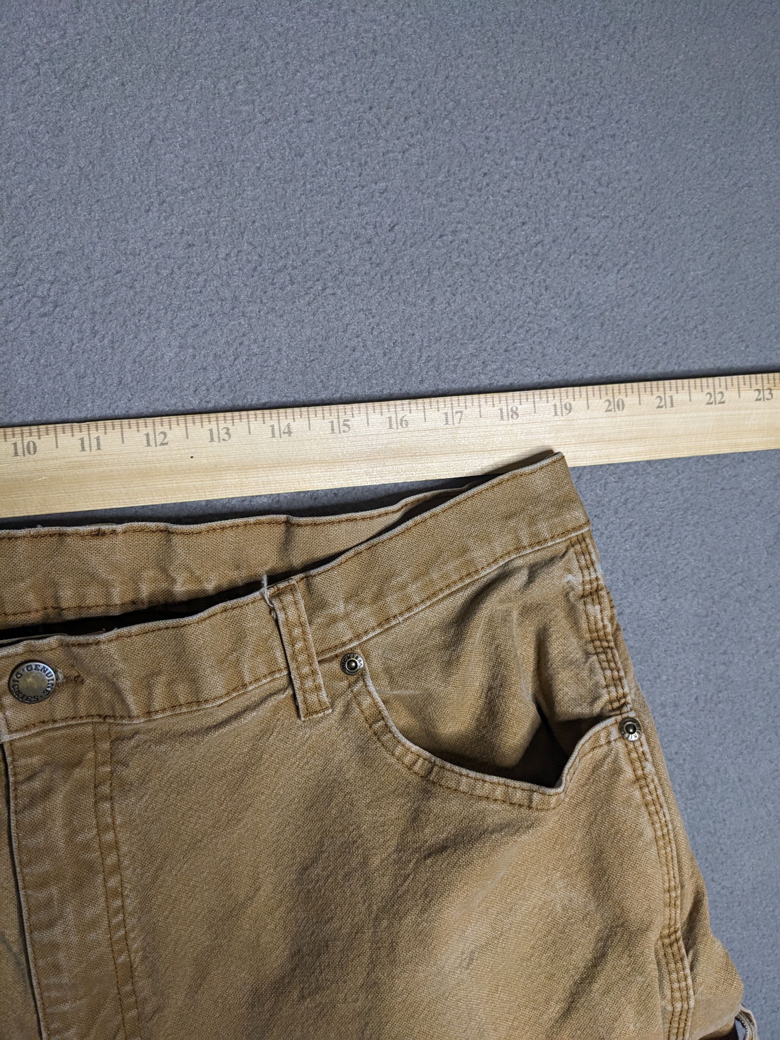 Dickies Dickies Carpenter Pants 38x30 Canvas Beige Distressed Faded Size US 38 / EU 54 - 12 Thumbnail