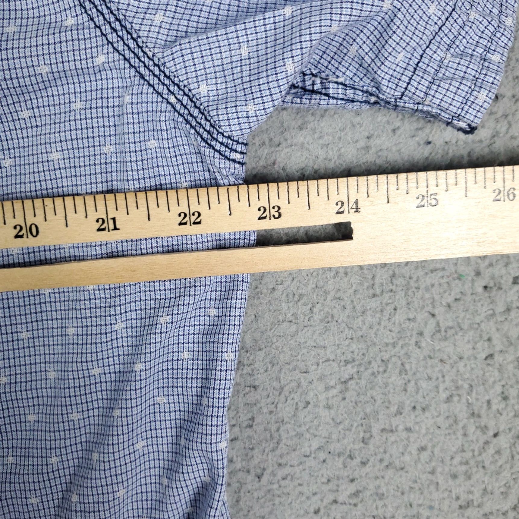 Vintage Thread & Cloth Blue Check Short Sleeve Button-Up Shirt XL Mens Casual Modern Size US XL / EU 56 / 4 - 7 Thumbnail