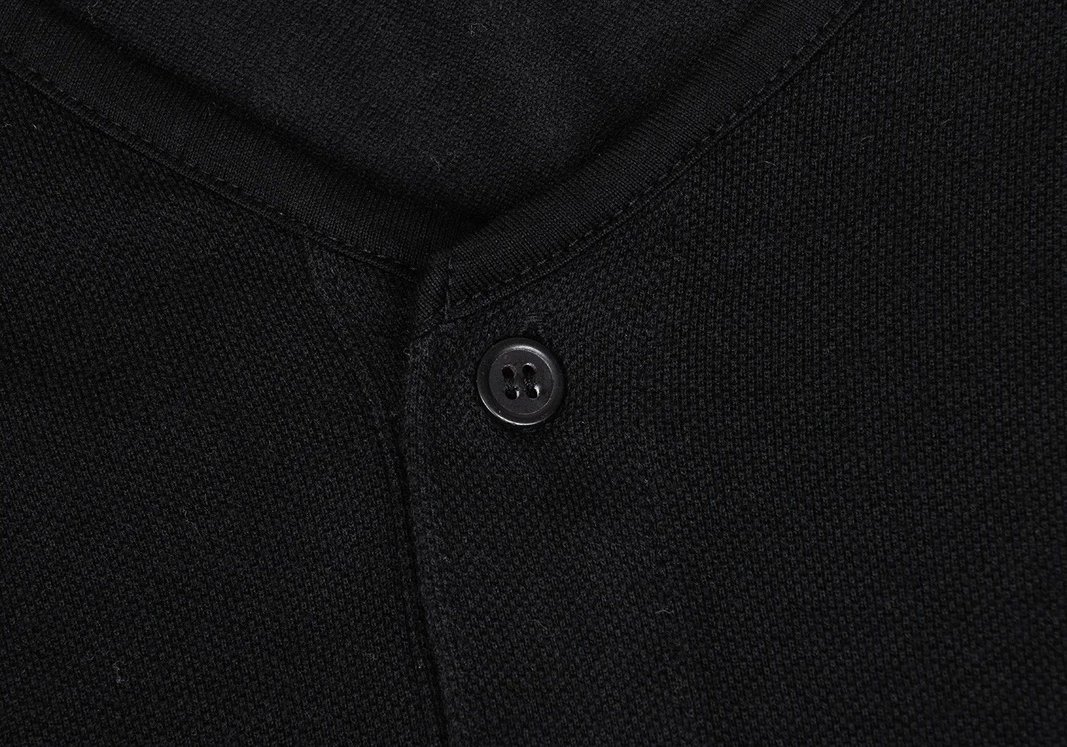Yohji Yamamoto Yohji Yamamoto Cashmere Blend Polo Shirt Black 3 Size US L / EU 52-54 / 3 - 3 Thumbnail