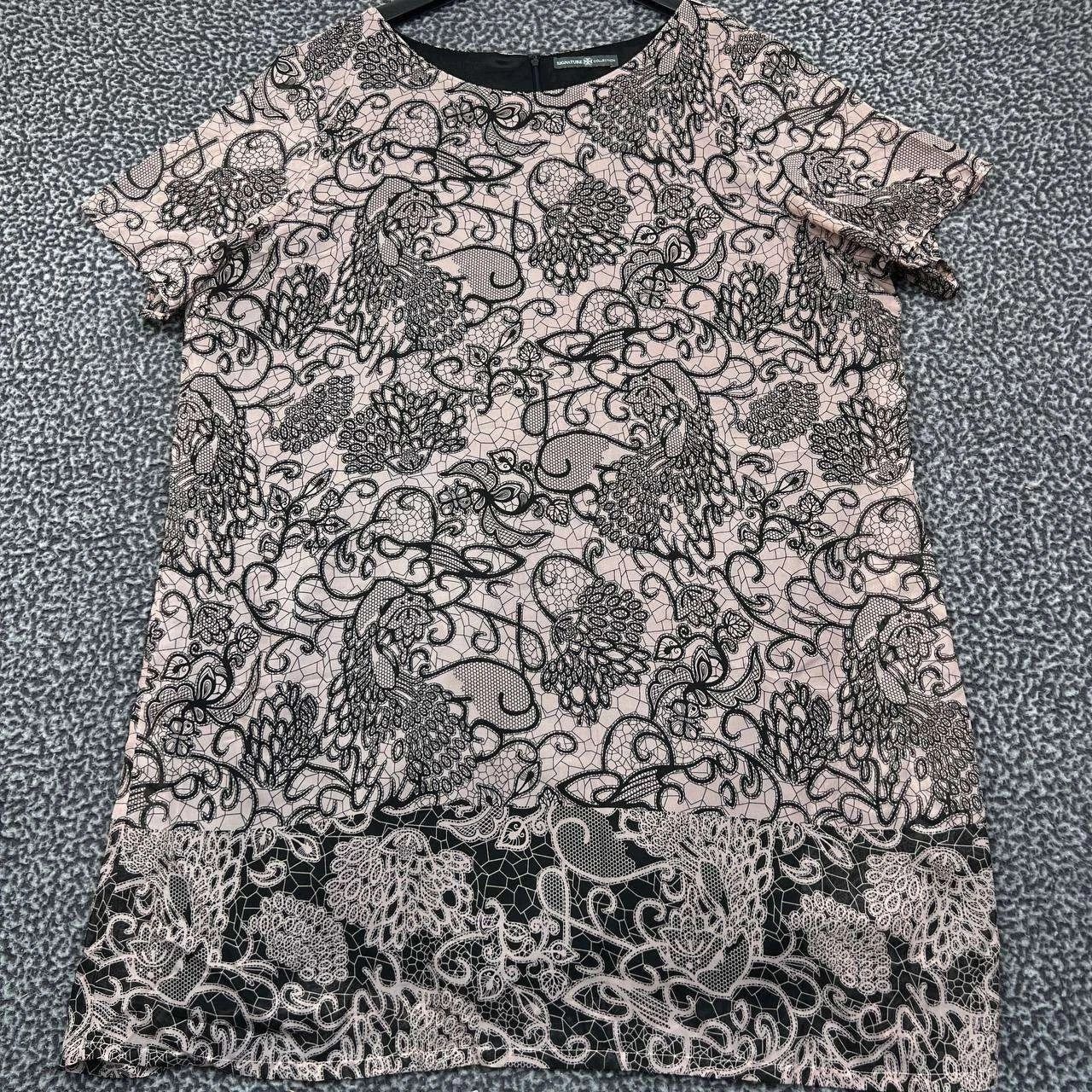 Other Signature Collection Dress Women 2X Floral Print Round Neck Size XXL / US 16-18 / IT 52-54 - 1 Thumbnail