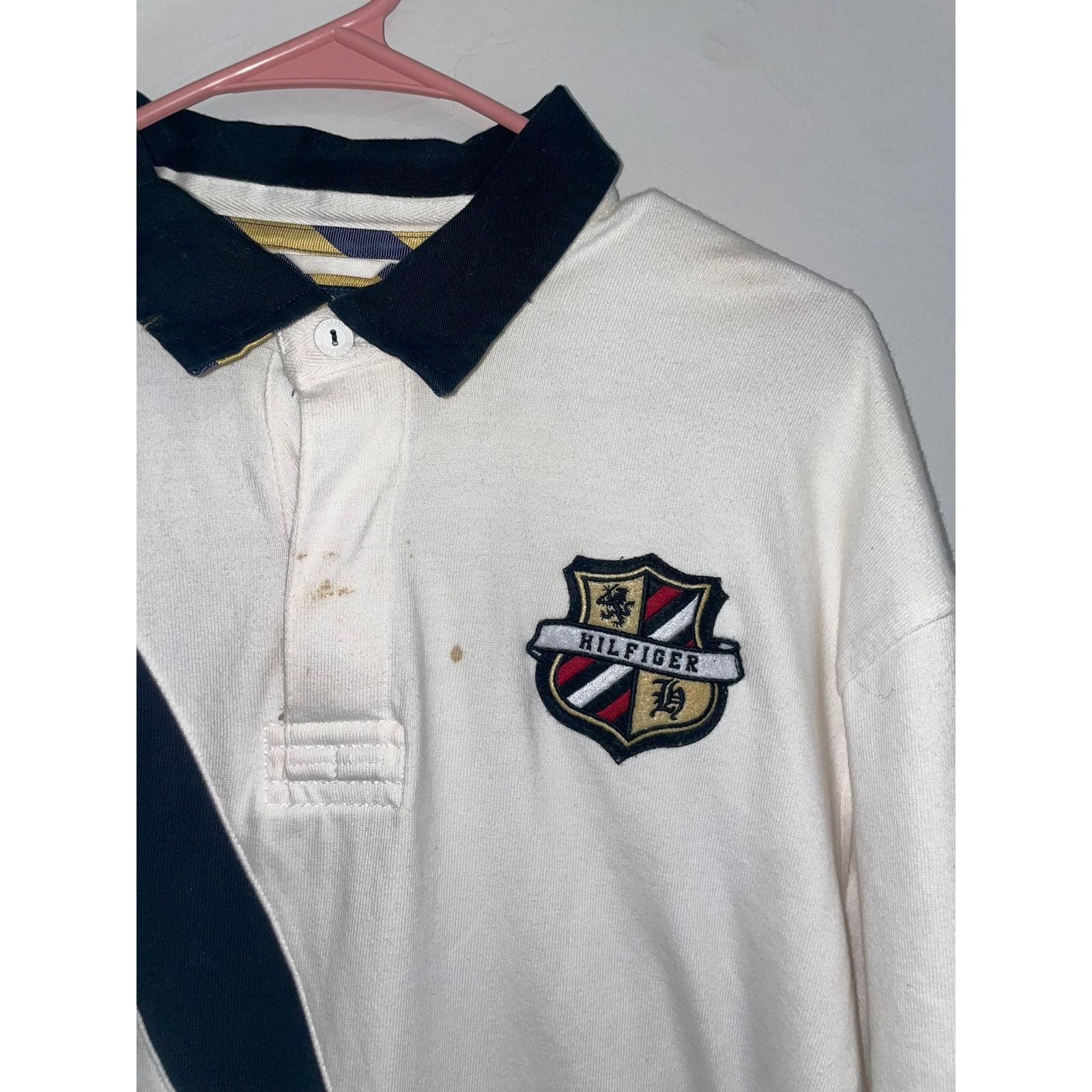 Tommy Hilfiger Tommy Hilfiger Long Sleeve Polo Shirt #8 Y2K Vintage XL Size US XL / EU 56 / 4 - 2 Thumbnail