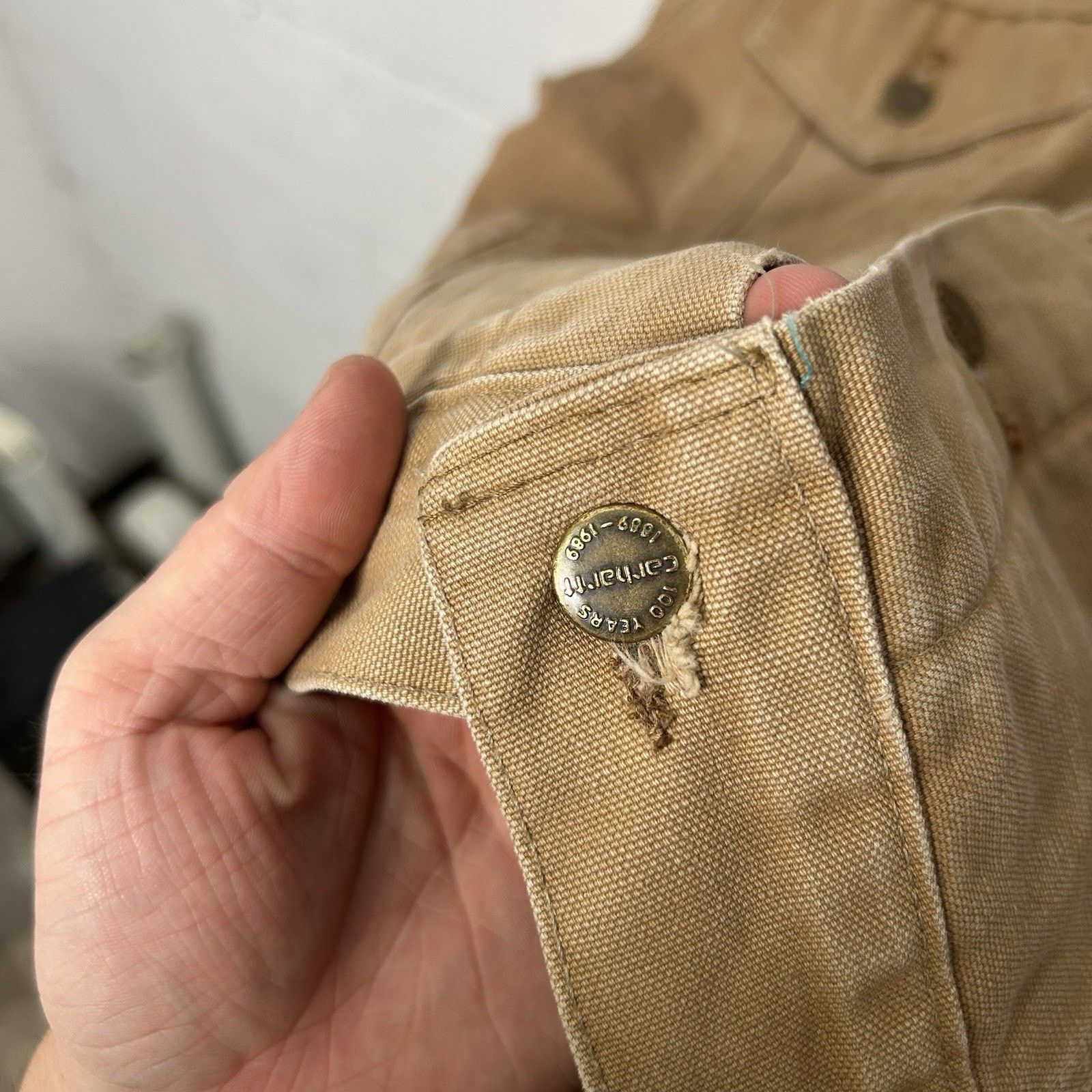 Carhartt Vintage 100 Year Carhartt Blanket-Lined Trucker Jacket “Tan" Size US M / EU 48-50 / 2 - 9 Thumbnail
