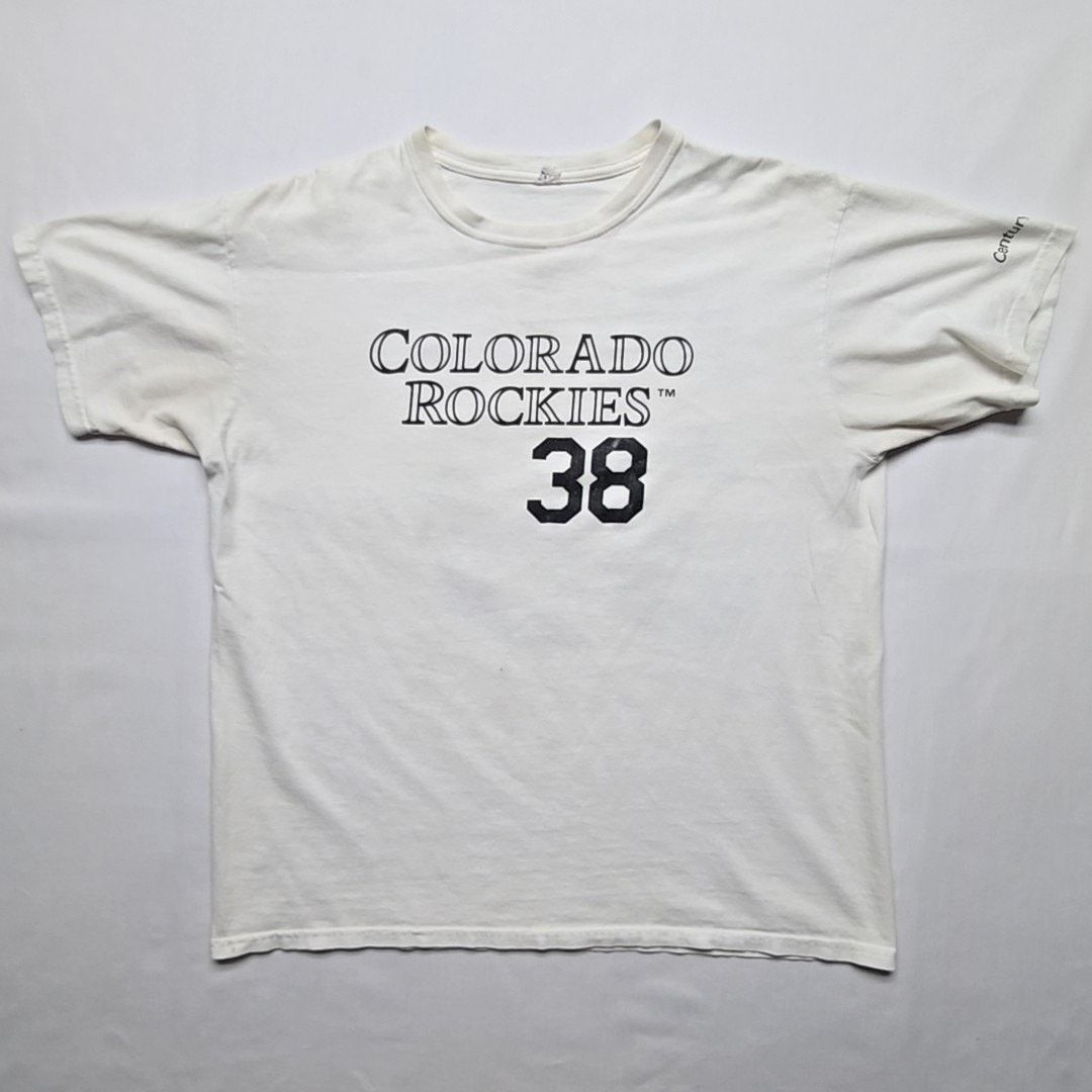 Anvil Colorado Rockies Jimenez Baseball White L Baseball Shirt Size US L / EU 52-54 / 3 - 1 Thumbnail