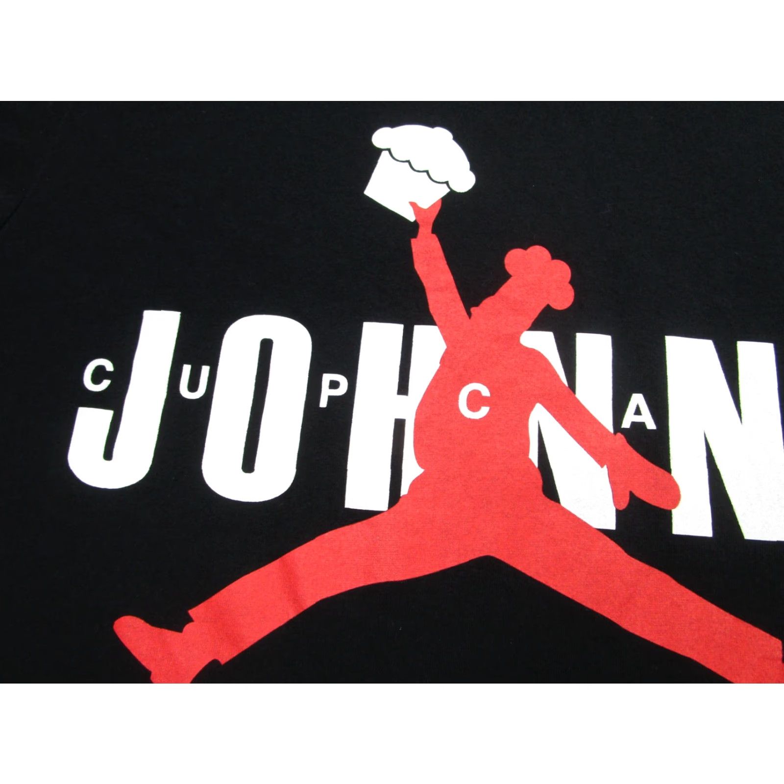 Johnny Cupcakes VINTAGE Johnny Cupcakes Black Graphic T-Shirt Mens Medium Food & Drink Parody Streetwear Size US M / EU 48-50 / 2 - 3 Thumbnail
