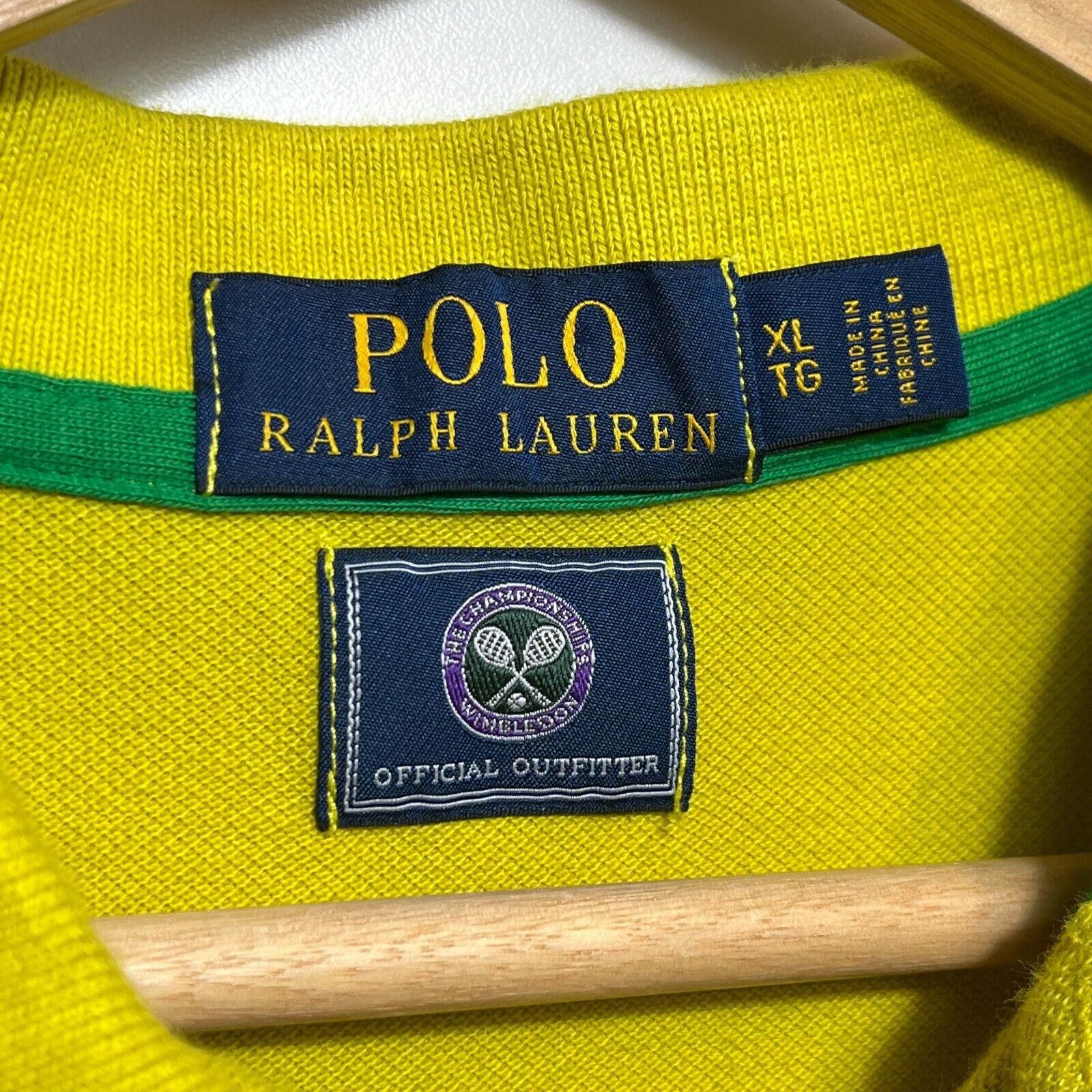 Polo Ralph Lauren Polo Ralph Lauren Wimbledon Collection Yellow Polo XL Tennis Size US XL / EU 56 / 4 - 6 Thumbnail