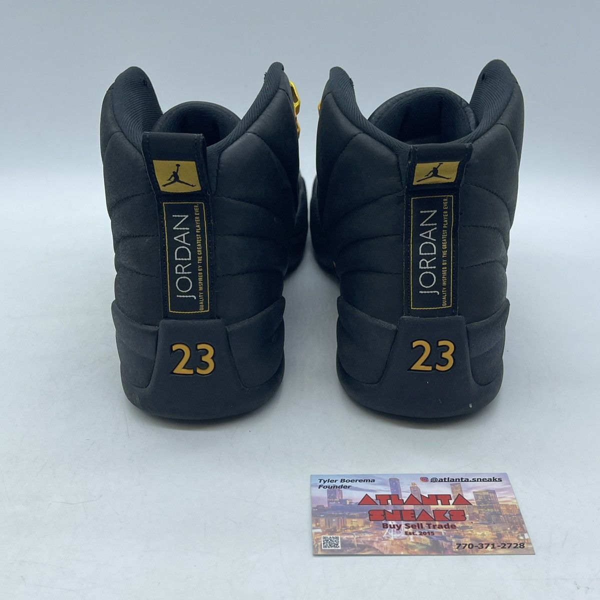 Jordan Brand Air Jordan 12 black taxi Size US 9.5 / EU 42-43 - 3 Thumbnail