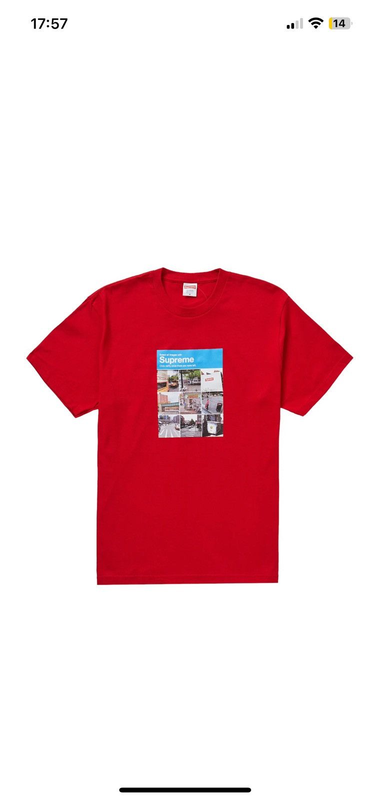 Surpeme Captcha tee red size M new