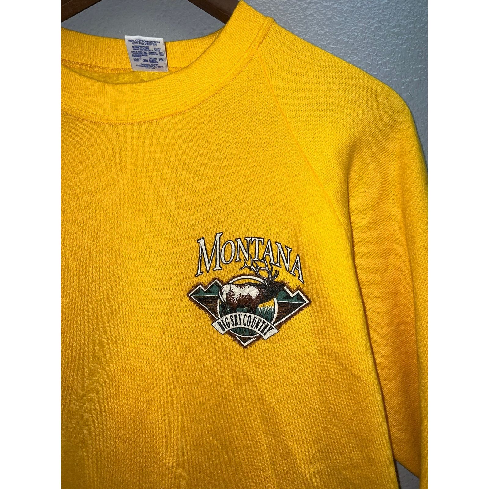 Vintage Vintage Elk Sweatshirt Montana Deer Nature NWT 90s VTG Large Size US L / EU 52-54 / 3 - 3 Thumbnail