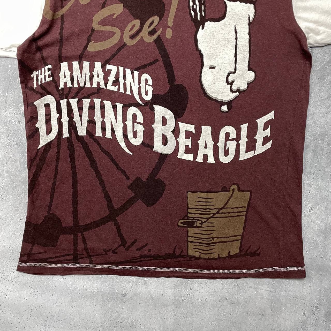 Peanuts × Vintage Vintage 2000s Snoopy The Amazing Diving Beagle T Shirt L/XL Size US XL / EU 56 / 4 - 5 Thumbnail