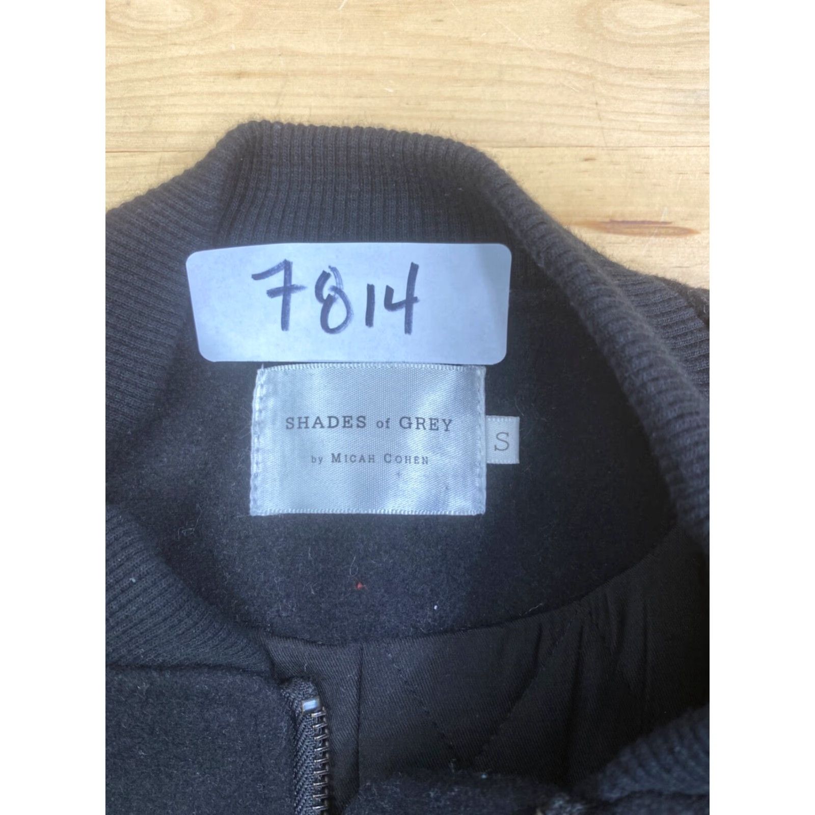 Vintage Shades of Grey Jacket Mens S Black Varsity Zip Wool Blend Casual Size US S / EU 44-46 / 1 - 2 Thumbnail