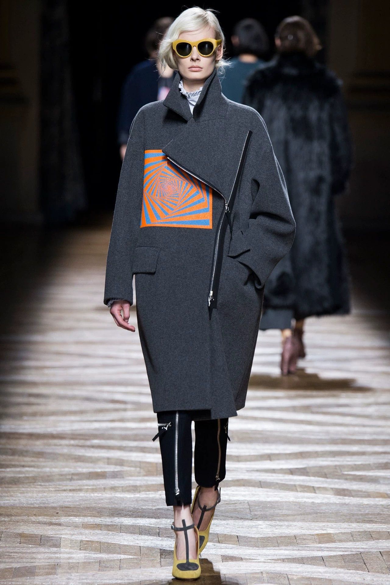 Dries Van Noten Dries Van Noten FW14 Geometric Sleeveless Blazer Size XS / US 0-2 / IT 36-38 - 6 Thumbnail