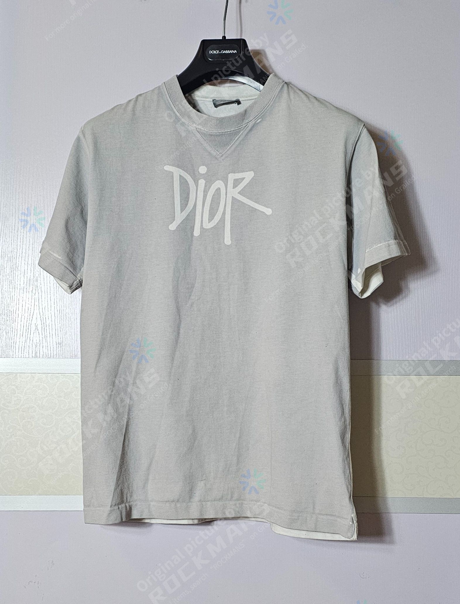 Dior Dior x Shawn stussy logo t shirt | Grailed