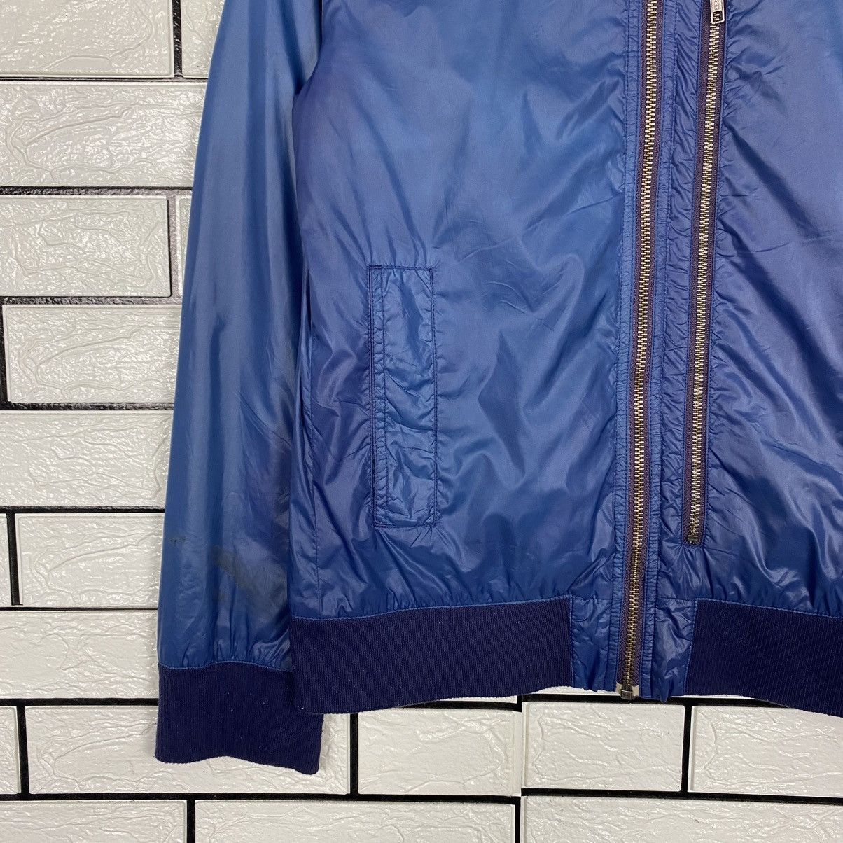 Issey Miyake 📌Vintage Biker Jacket Ships Jet Blue Japan Size US M / EU 48-50 / 2 - 5 Thumbnail