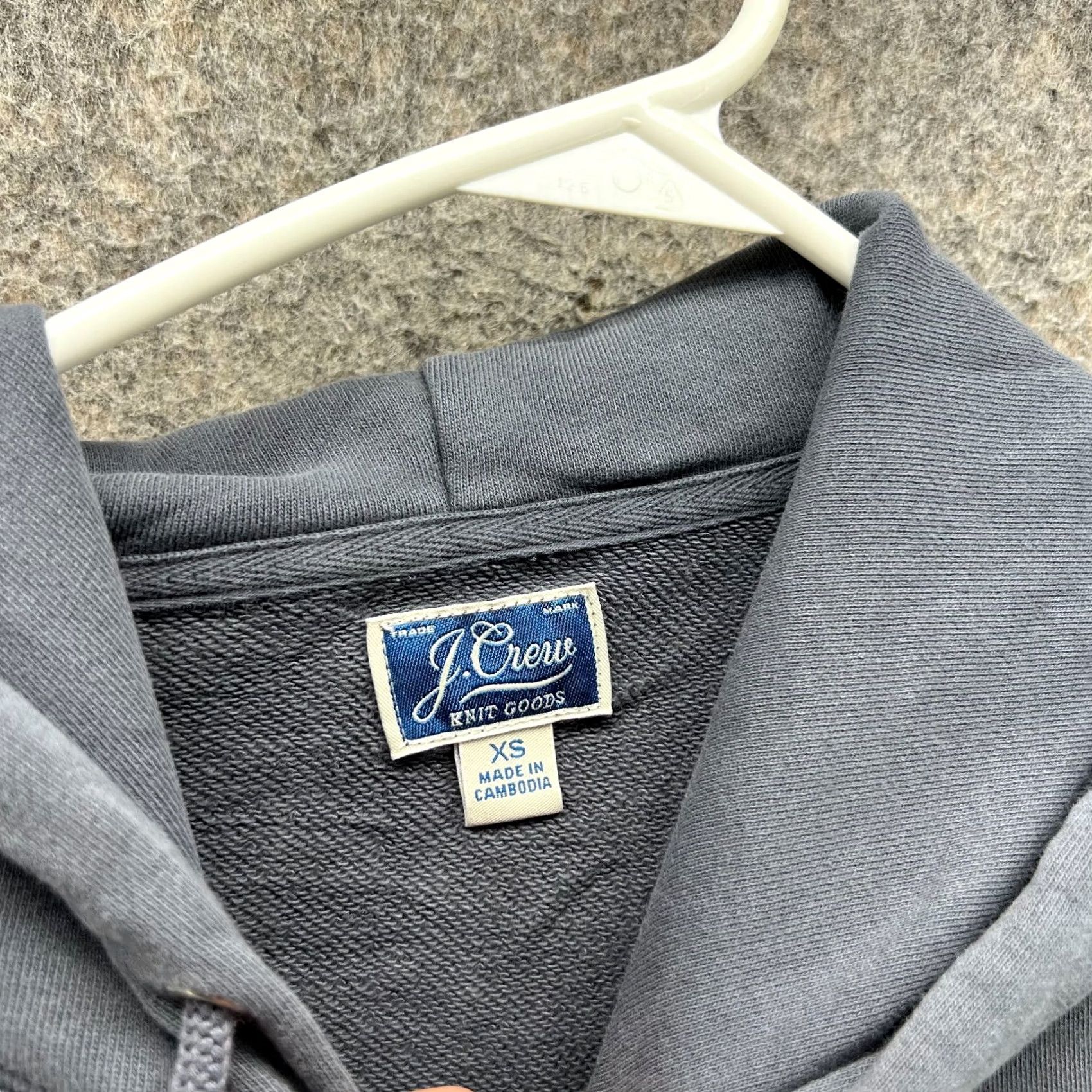 J.Crew J.CREW Sweater Men Extra Large Fleece Jacket Gray Hoodie XS Size US XS / EU 42 / 0 - 6 Thumbnail