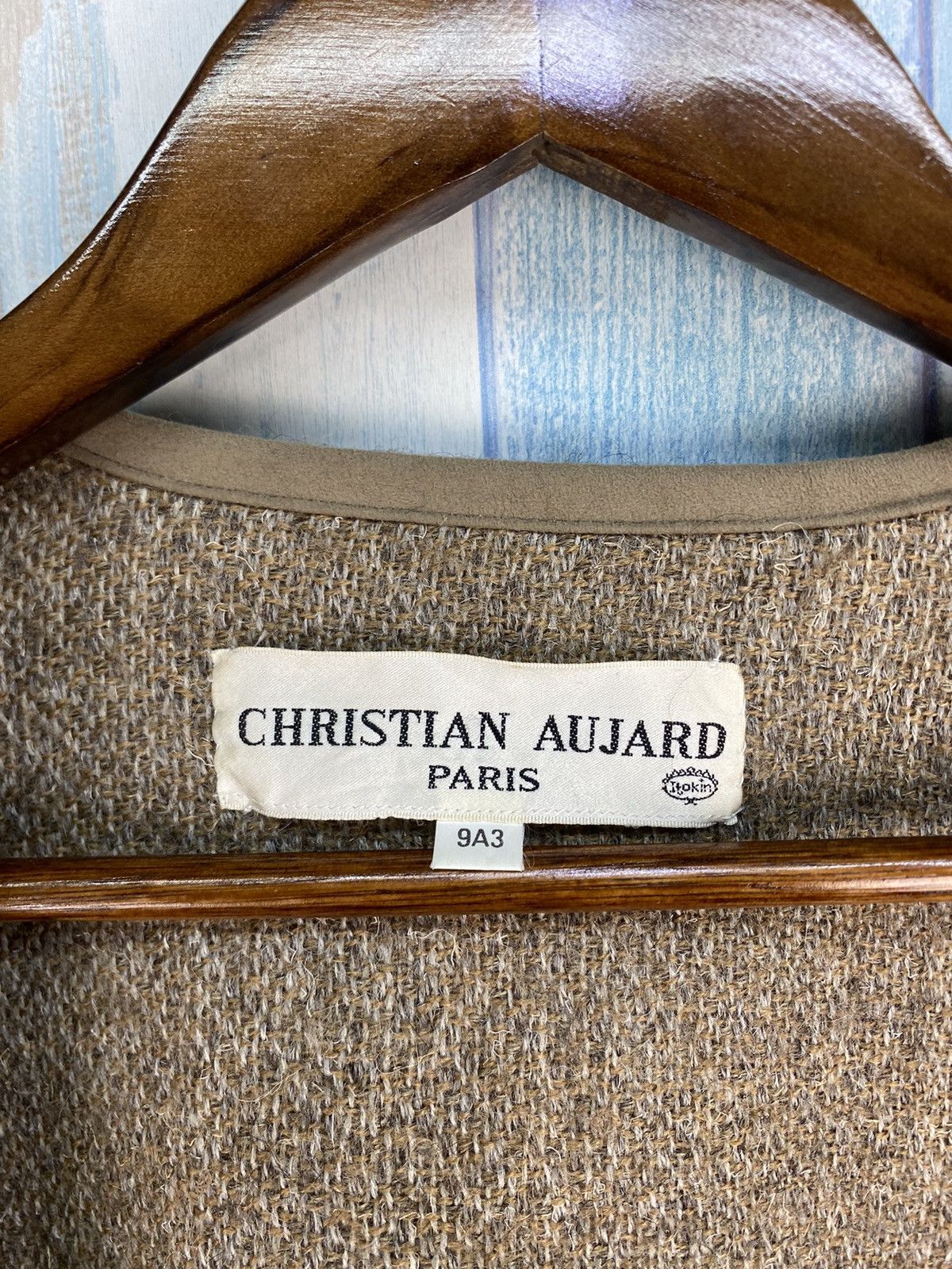 Designer × Vintage Vintage Christian Aujard Paris Wool Cardigan Jacket Size US L / EU 52-54 / 3 - 11 Thumbnail
