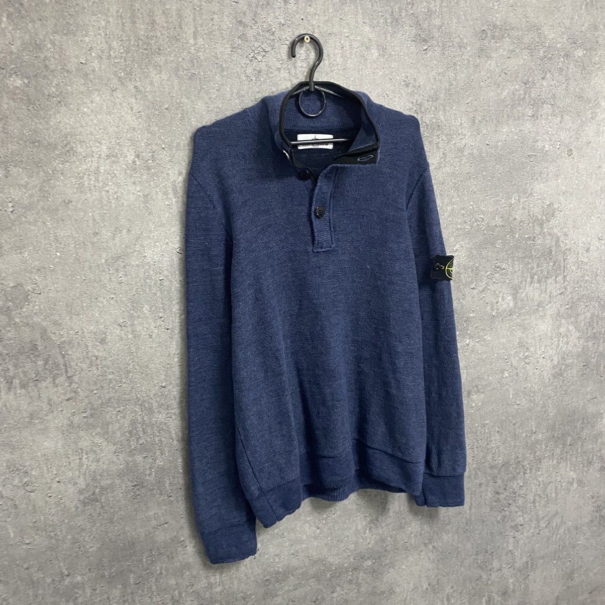 Stone Island Vintage Stone Island Half Zip 1/3 Button Up Zip Hoodie Size US L / EU 52-54 / 3 - 3 Thumbnail