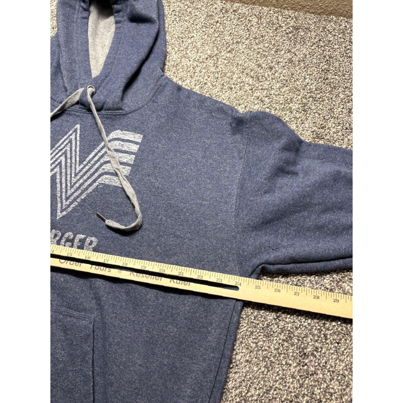Vintage Whataburger Hoodie Mens Large Blue Fleece Size US L / EU 52-54 / 3 - 7 Thumbnail