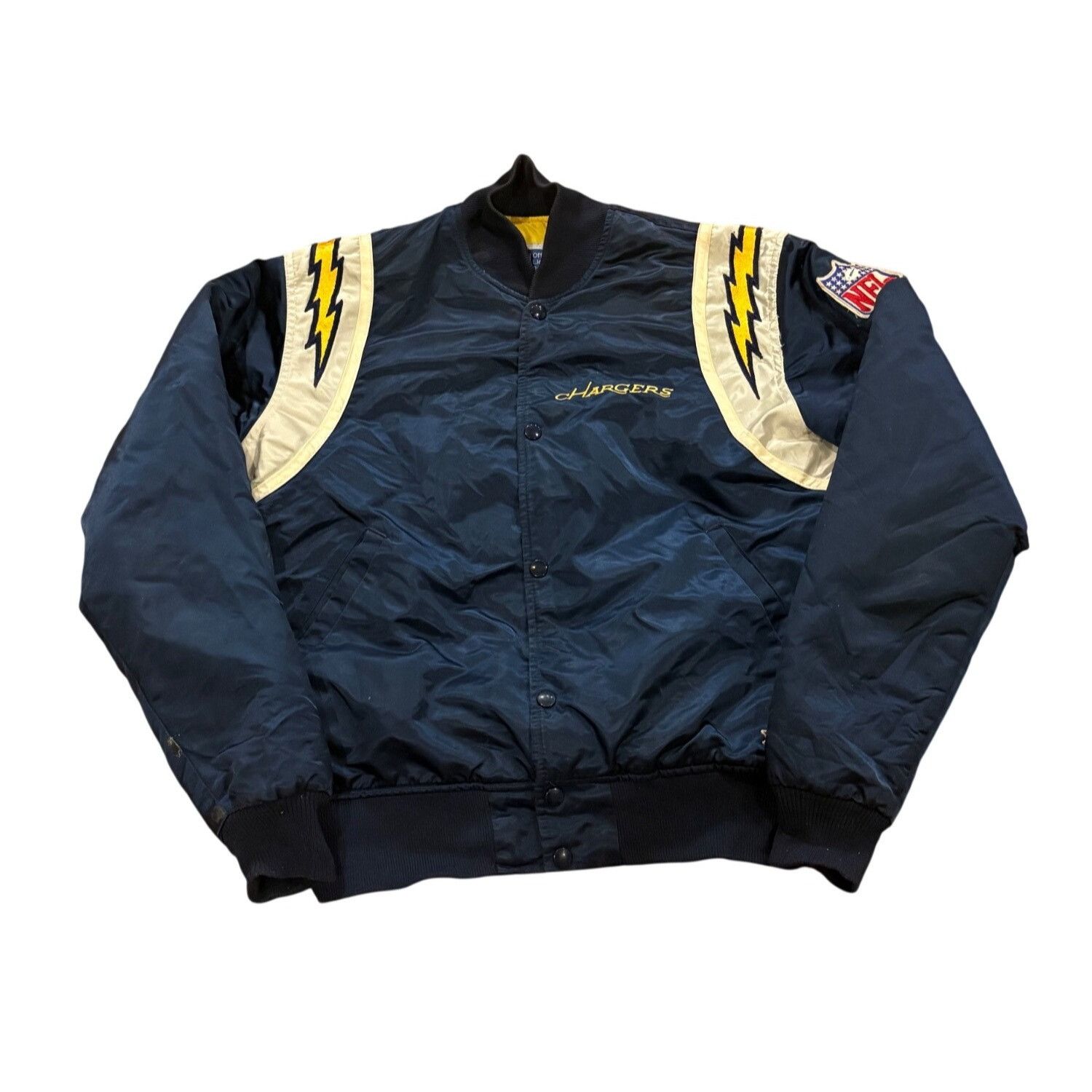 Vintage Rare 80s Starter San Diego Chargers NFL Satin Bomber