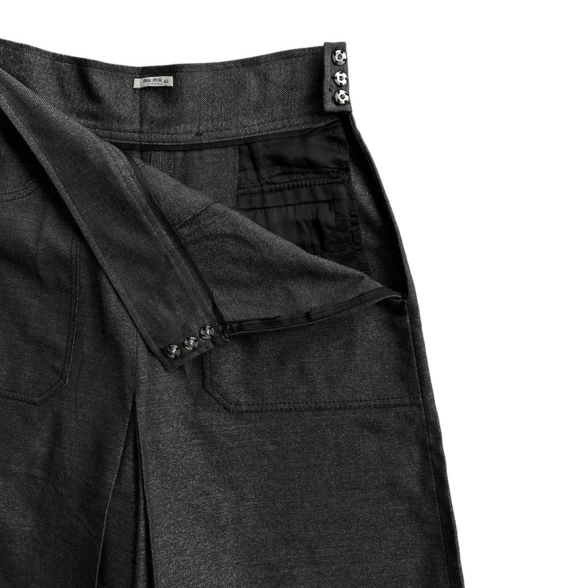 Miu Miu MIU MIU LOOSE WIDE PANTS Size 27" / US 4 / IT 40 - 5 Thumbnail