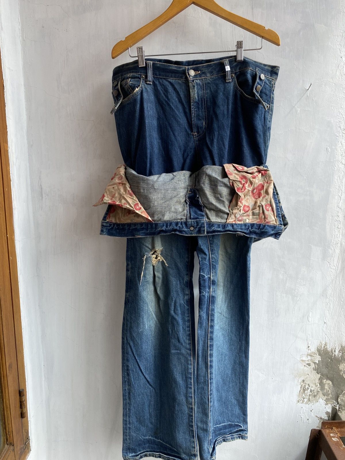 PPFM double waist denim Size US 35 - 1 Thumbnail
