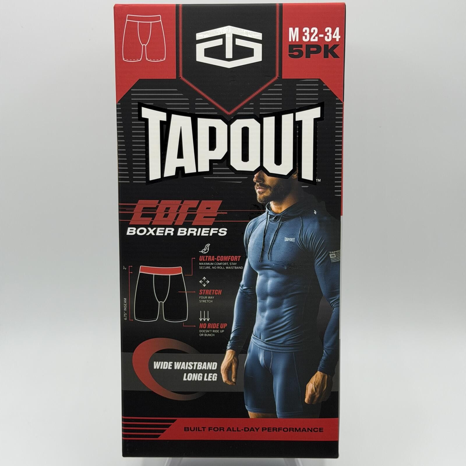 Tapout Tapout Men Core Boxer Briefs 5 Pack Size M Athletic Stretch Size ONE SIZE - 2 Thumbnail