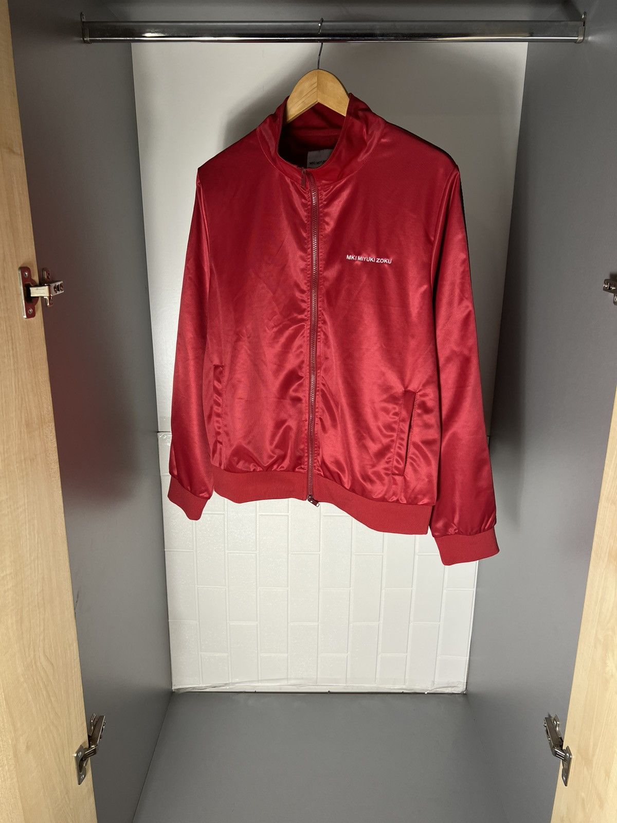 Mki Miyuki Zoku MKI MIYUKI ZOKU TRACK ZIP JACKET LIGHT SPORTSWEAR Y2K Size US M / EU 48-50 / 2 - 7 Thumbnail