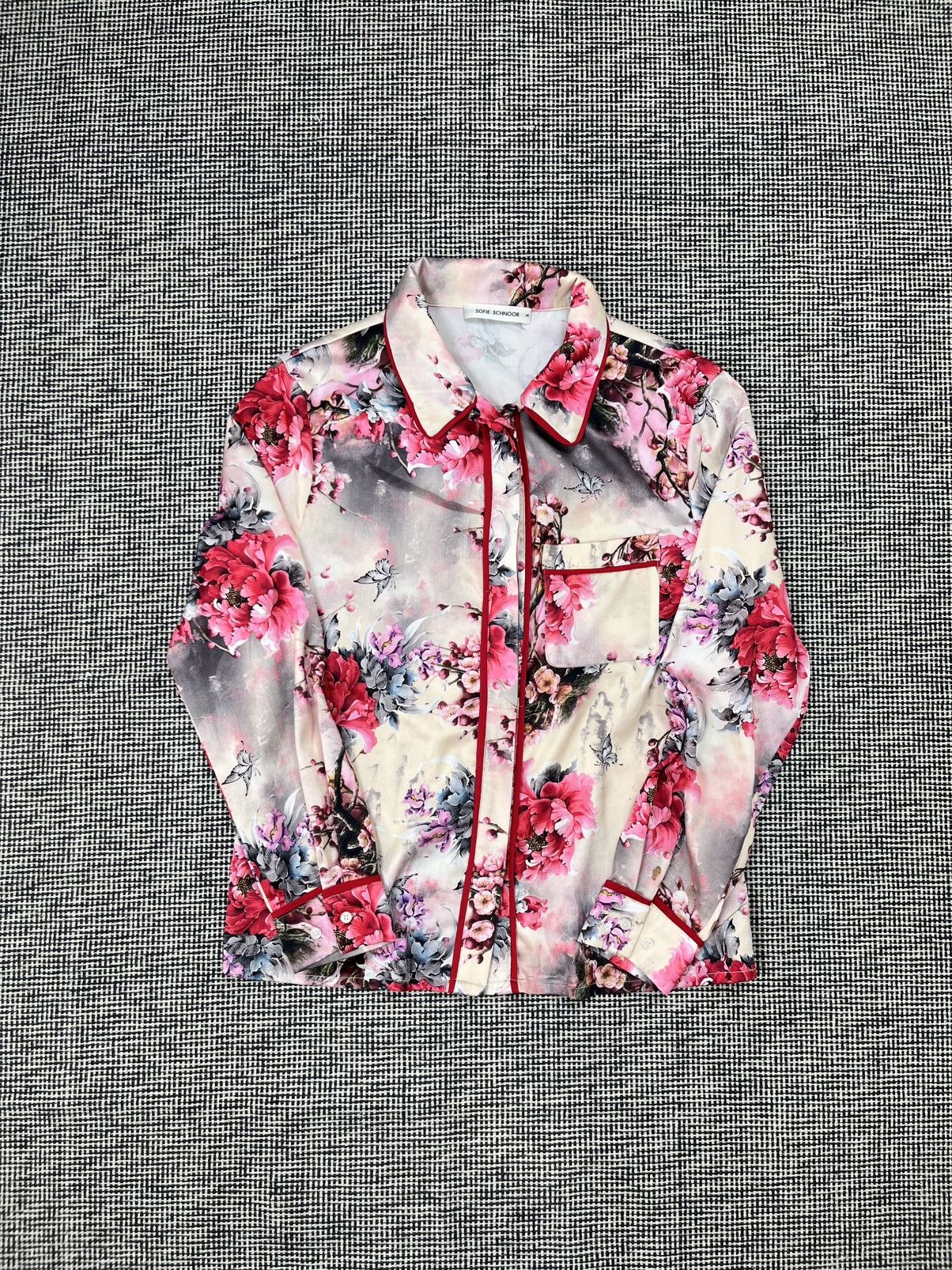 Designer Sofie Schnoor floral button up designer shirt Size M / US 6-8 / IT 42-44 - 1 Thumbnail