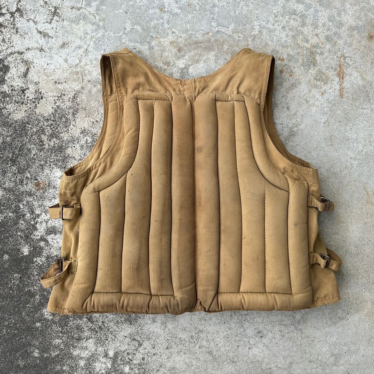 Vintage 1940s WWII Kapok Life Preserver Puffer Vest Americana Japan Size US M / EU 48-50 / 2 - 2 Thumbnail
