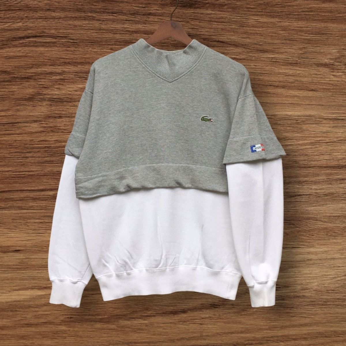 Lacoste Vintage Chemise Lacoste Sweatshirt Size US S / EU 44-46 / 1 - 2 Thumbnail