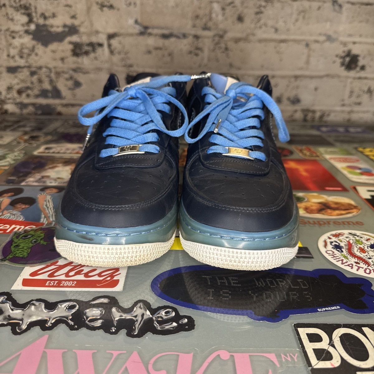 Nike Nike Air Force 1 Low SPRM Max Air Obsidian Sz 9.5 316666-442 Size US 9.5 / EU 42-43 - 4 Thumbnail