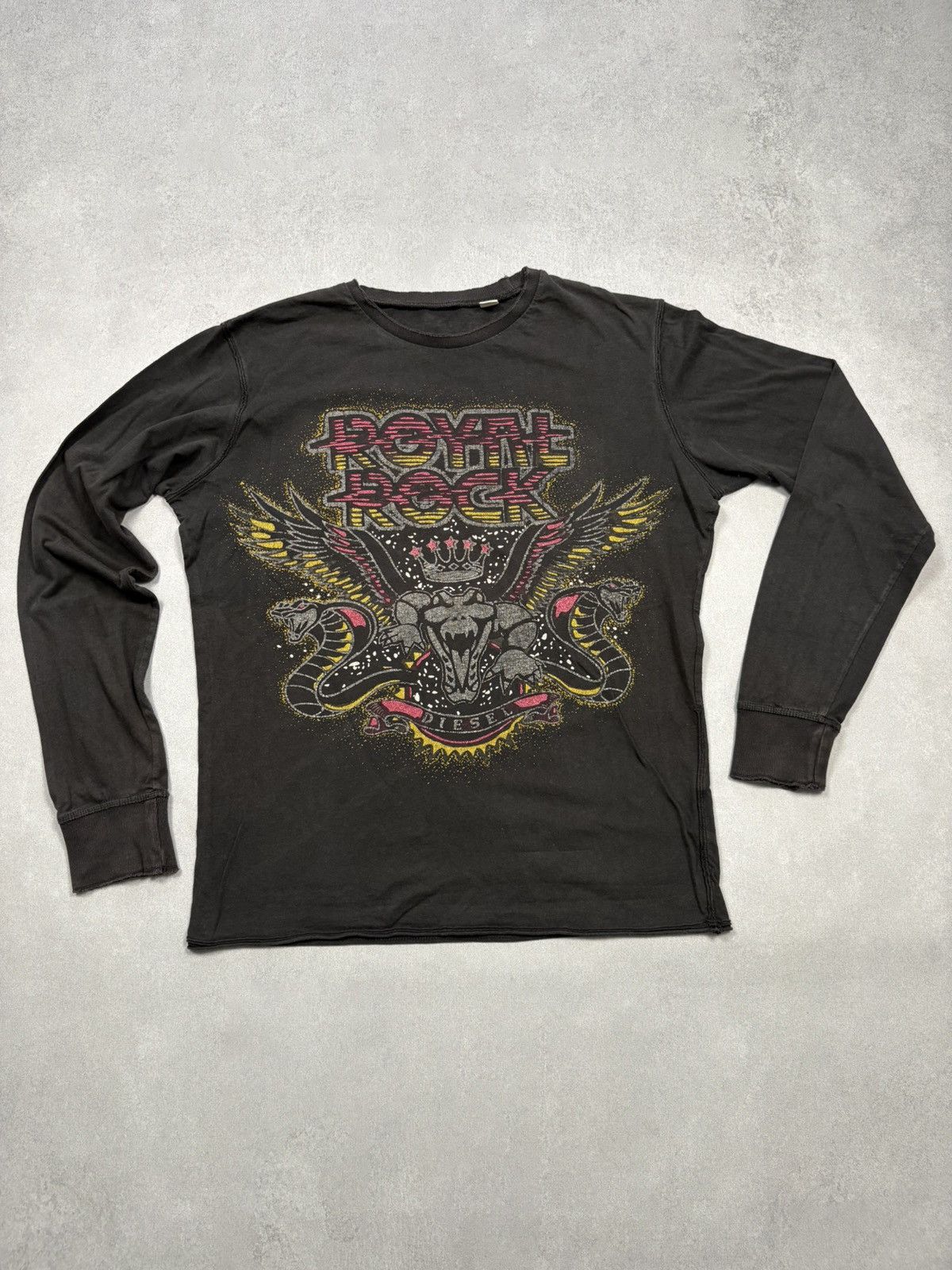 Diesel Vintage 00s Diesel Royal Rock Long Sleeve Shirt Streetwear Size US L / EU 52-54 / 3 - 1 Thumbnail