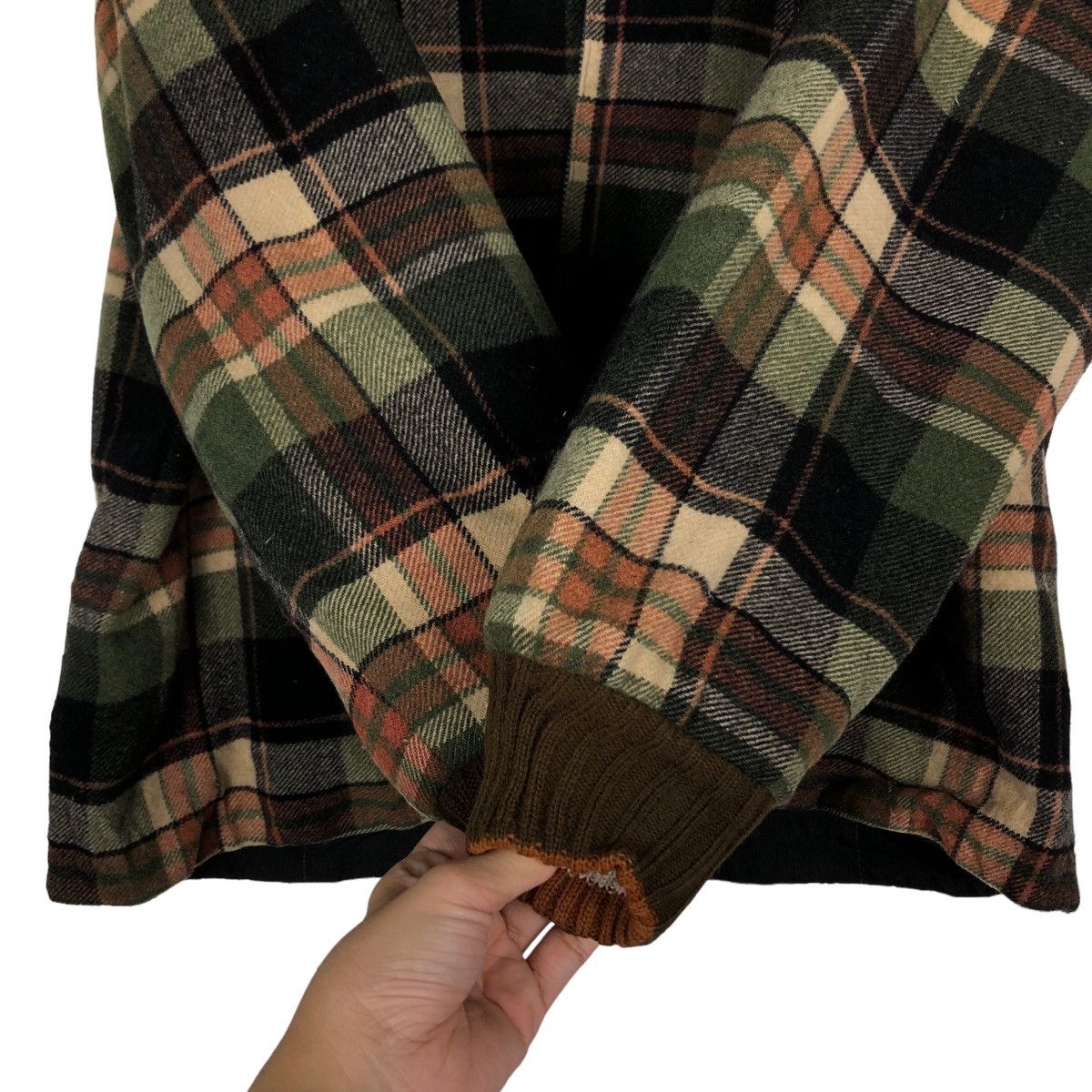 Beauty Beast 🔥90’s Vtg Flannel Wool Jacket Tartan Design Issey Miyake Size US L / EU 52-54 / 3 - 13 Thumbnail