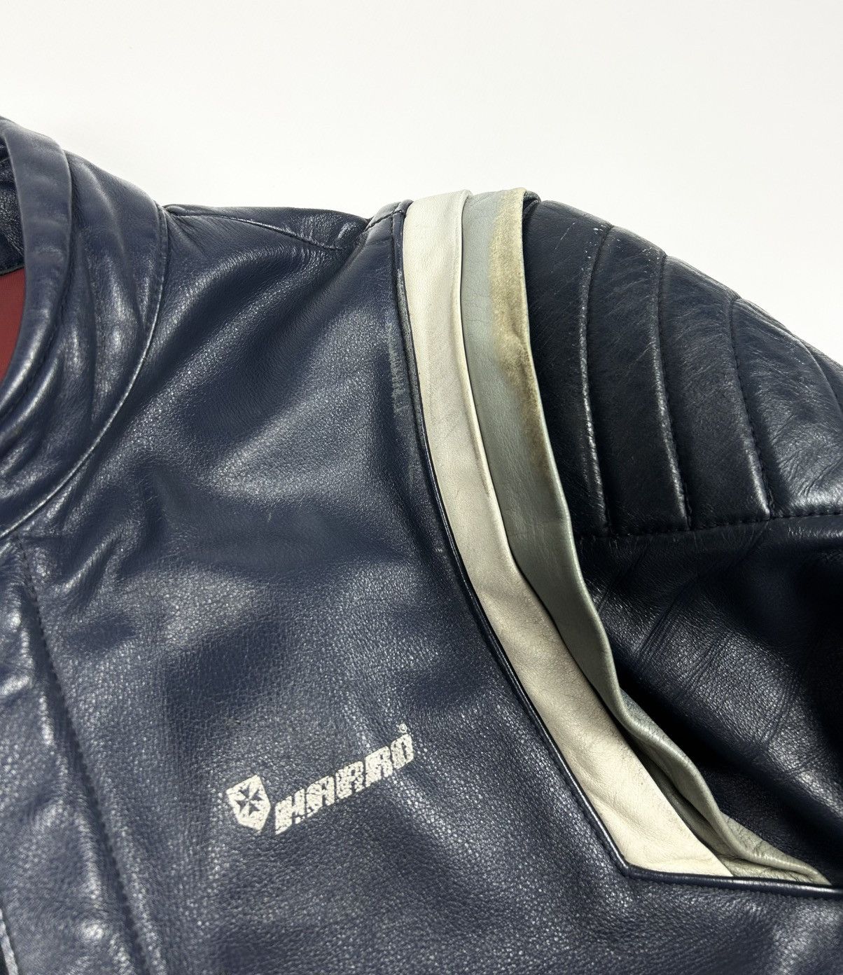 Vintage Rare Vintage 80s Harro Racing Leather Jacket Avantgarde Size US L / EU 52-54 / 3 - 19 Thumbnail