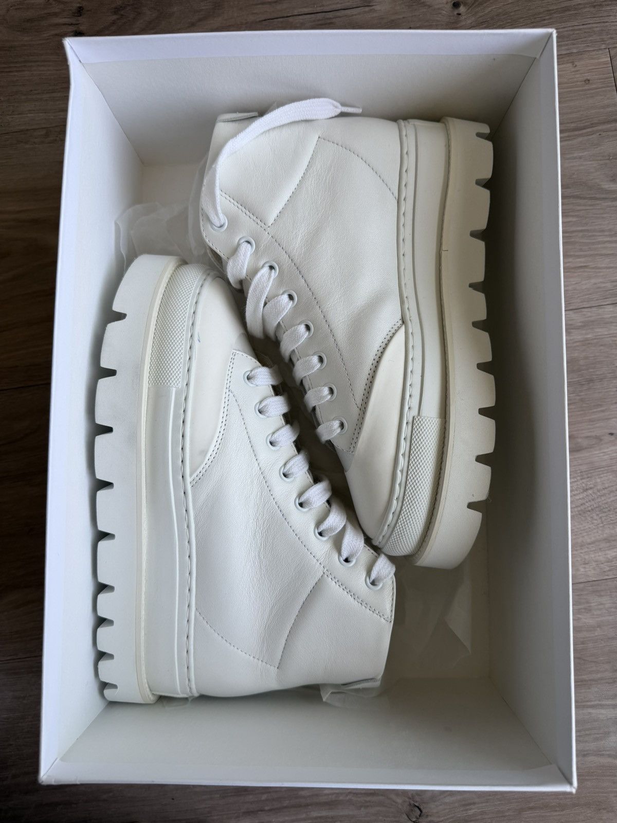 MM6 MM6 Margiela Platform High Top Sneakers White EU36 New w/Box Size US 6 / IT 36 - 1 Thumbnail