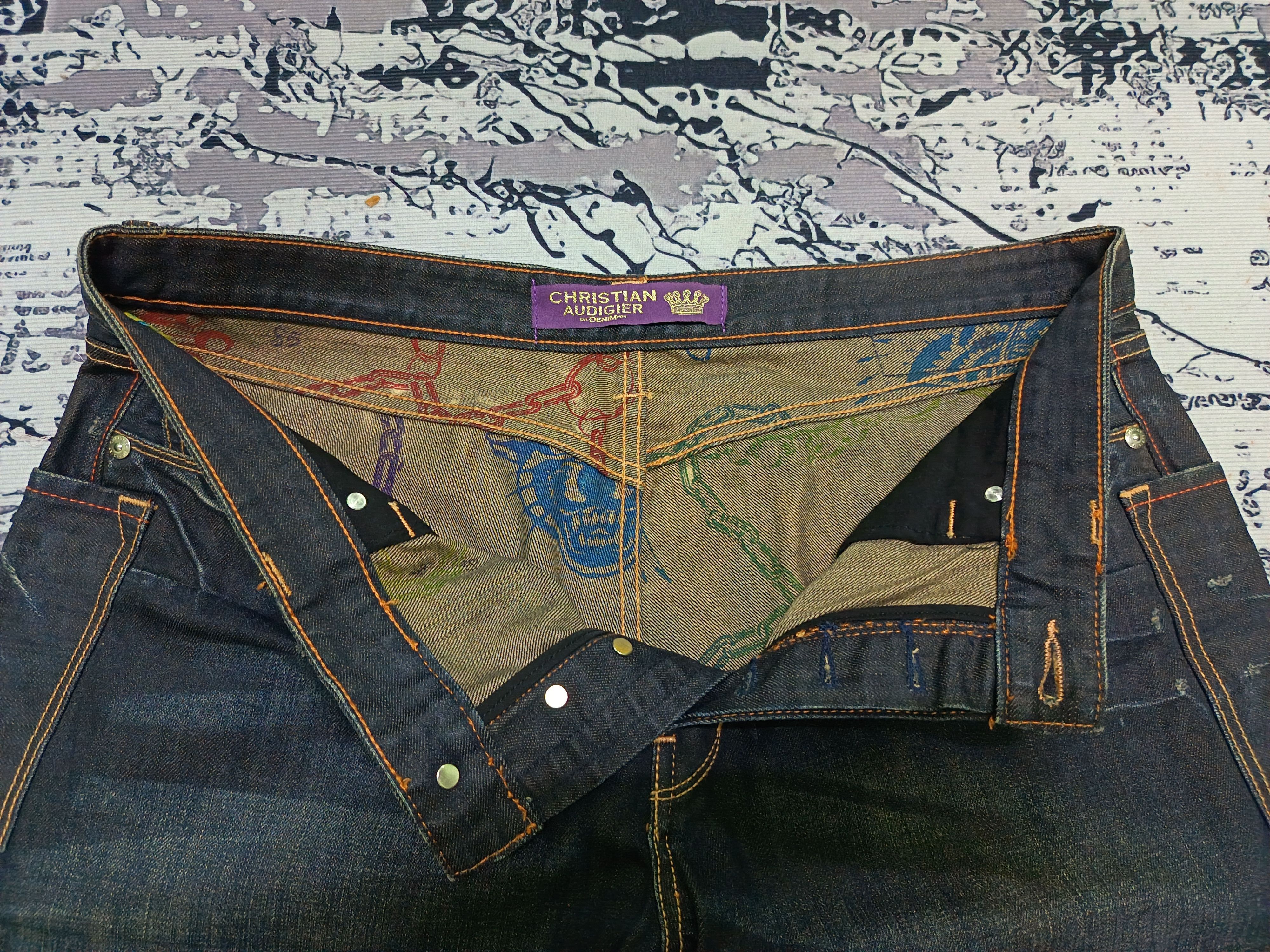 Christian Audigier Christian Audigier Embroidered Maria And Skull Denim Size US 39 - 11 Thumbnail