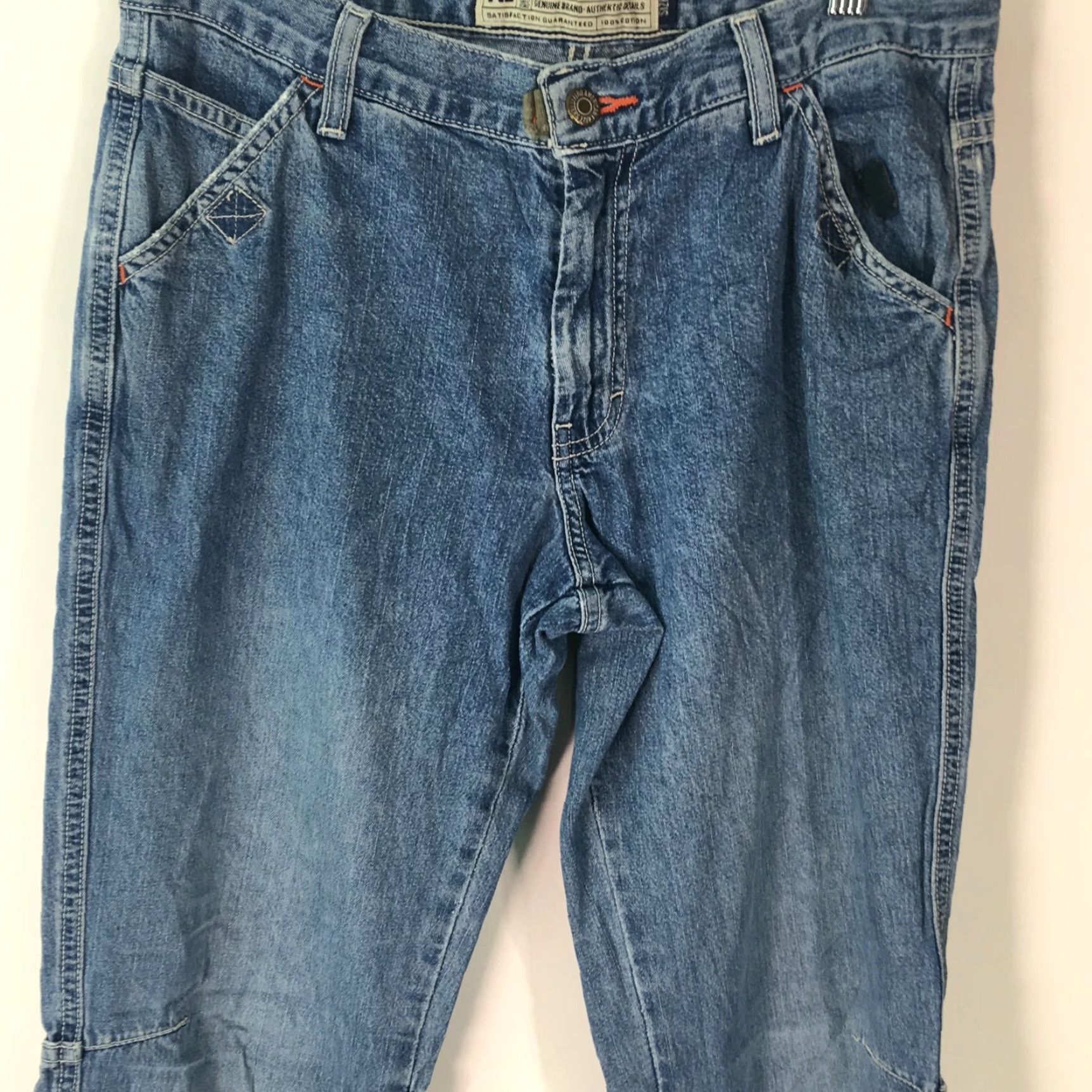 American Eagle Outfitters American Eagle Outfitters Womens Boot Cut Jeans Low Rise Regular Fit Blue Size 4 Size 27" / US 4 / IT 40 - 3 Thumbnail