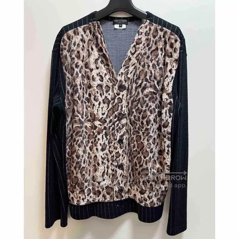 Comme des Garcons Comme Des Garcons Leopard print knit sweater Size US S / EU 44-46 / 1 - 1 Thumbnail