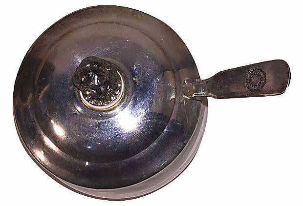 Designer Silver Plate & Glass Condiment Jar Size ONE SIZE - 2 Thumbnail