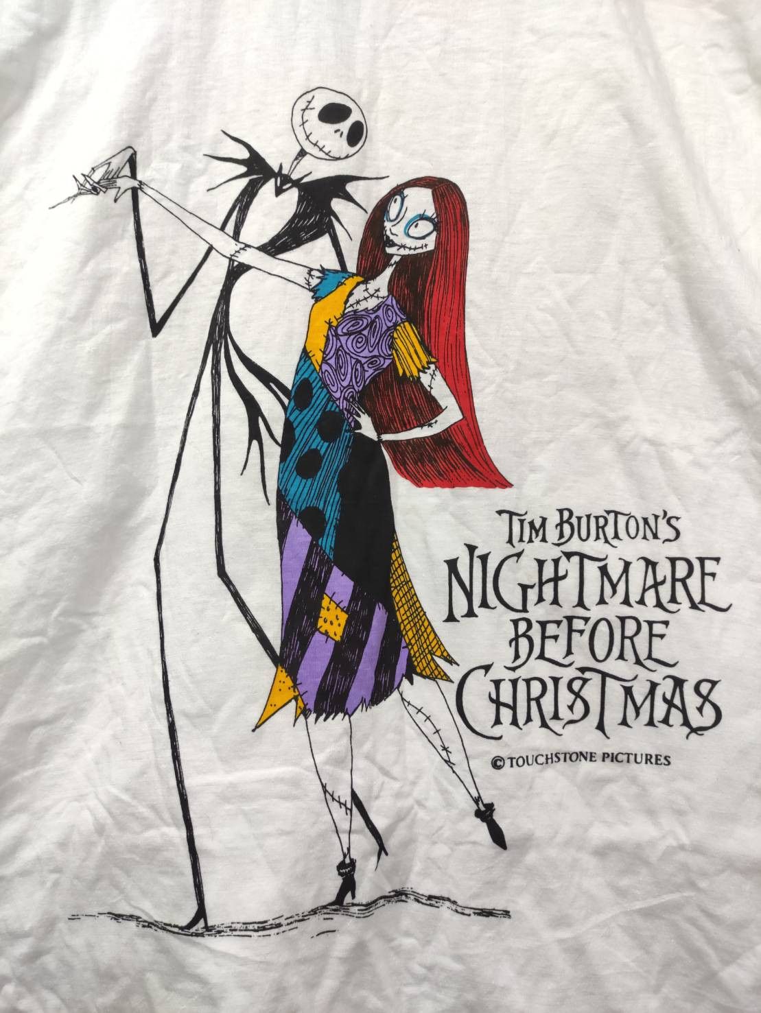 Disney Vtg 90's Tim Burton's Nightmare Before Christmas Movie Promo Size US L / EU 52-54 / 3 - 3 Thumbnail