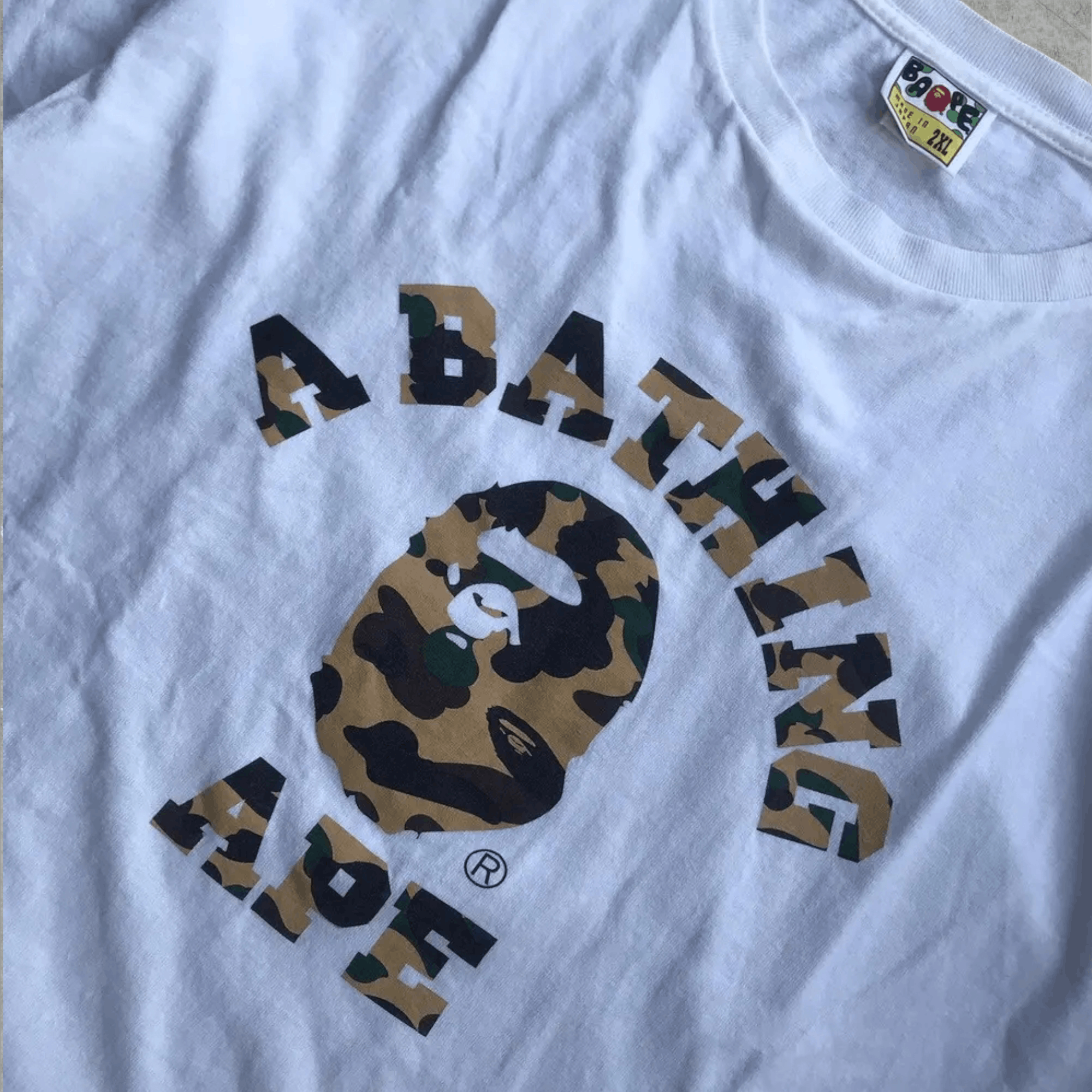 Bape 1st Camo College Tee Size US XXL / EU 58 / 5 - 2 Thumbnail