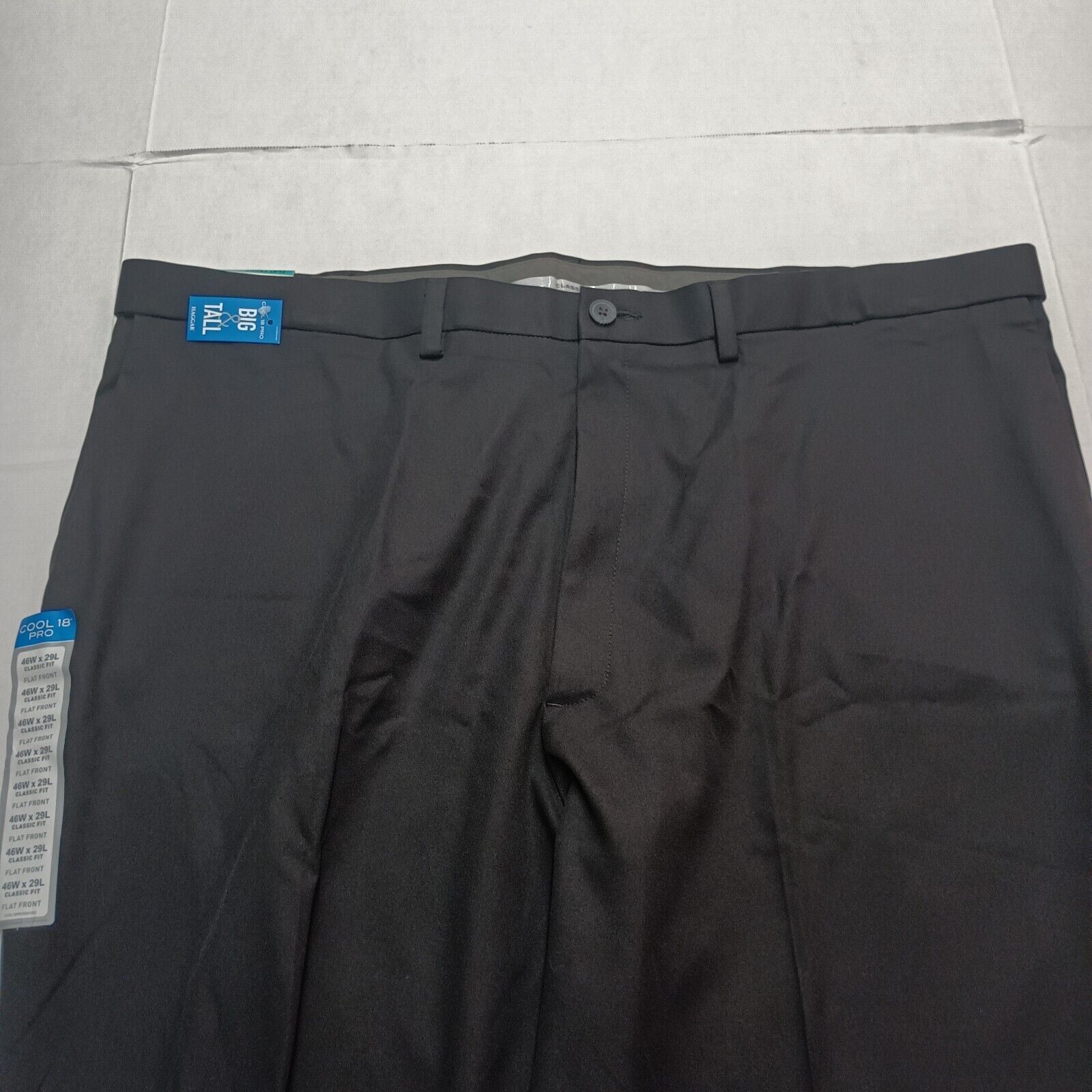 Haggar Haggar Cool 18 Pro Classic Fit Pants Men's 46x29 Black Size US 44 / EU 60 - 4 Thumbnail