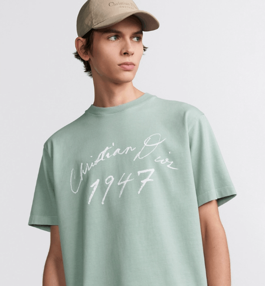 Dior o1w1db10525 493J69 Relaxed-Fit T-Shirt in Blue Size US S / EU 44-46 / 1 - 6 Thumbnail
