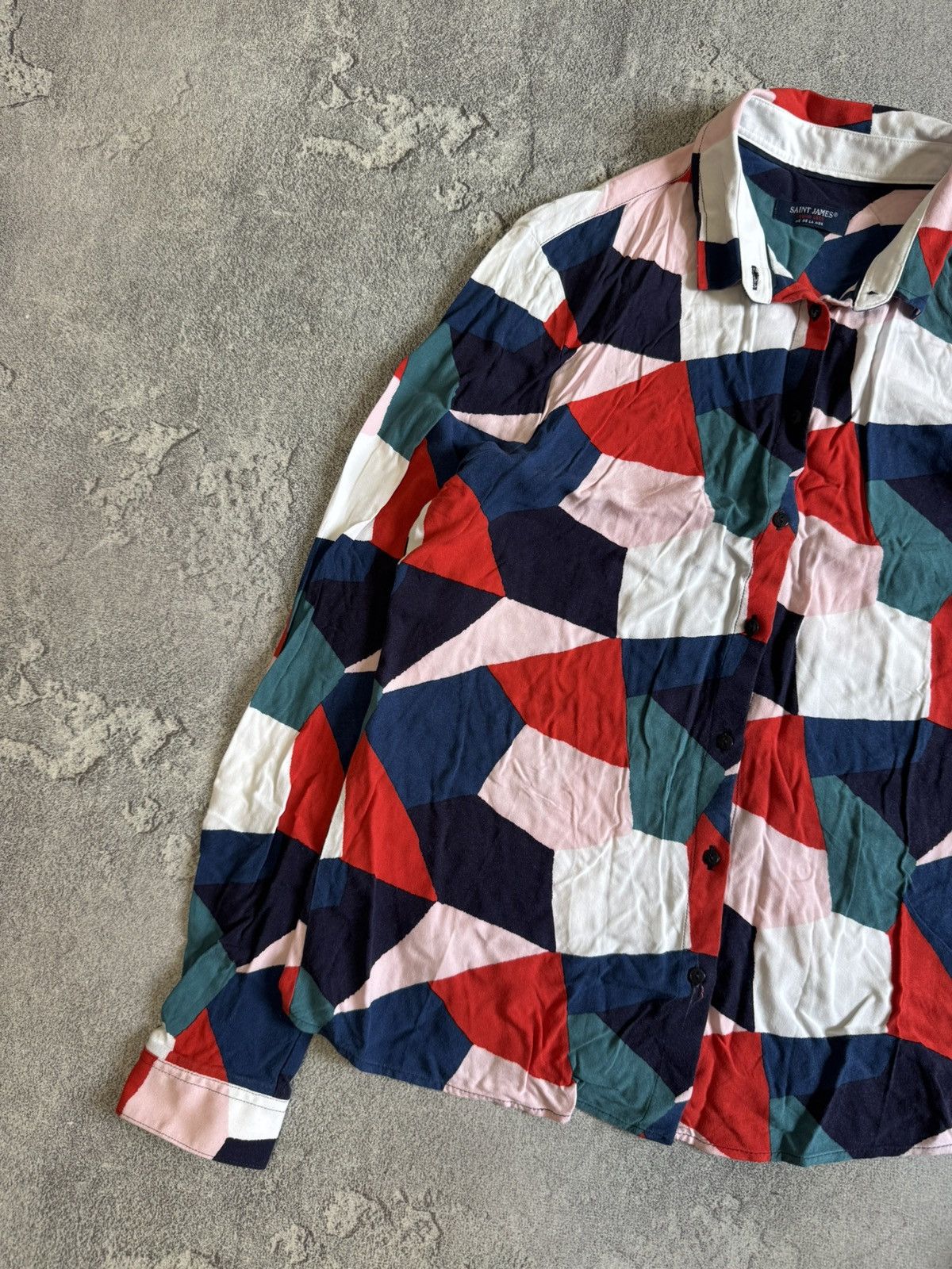 Saint James Saint James all printed multicolour button up shirt blouse Size M / US 6-8 / IT 42-44 - 7 Thumbnail