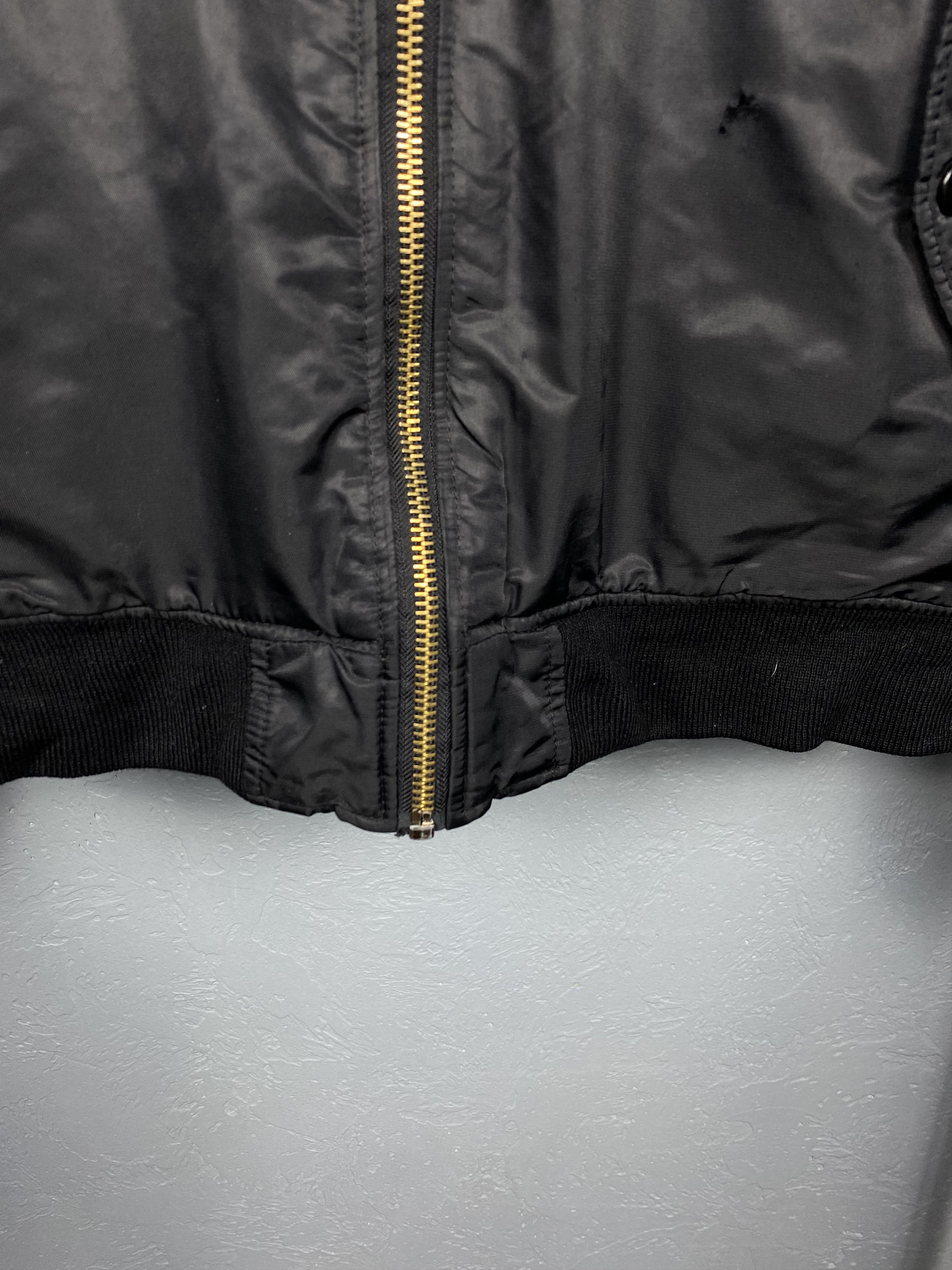 Vintage MA1 Pilot Air Force Nylon Bomber Jacket Vintage Size US XXL / EU 58 / 5 - 2 Thumbnail