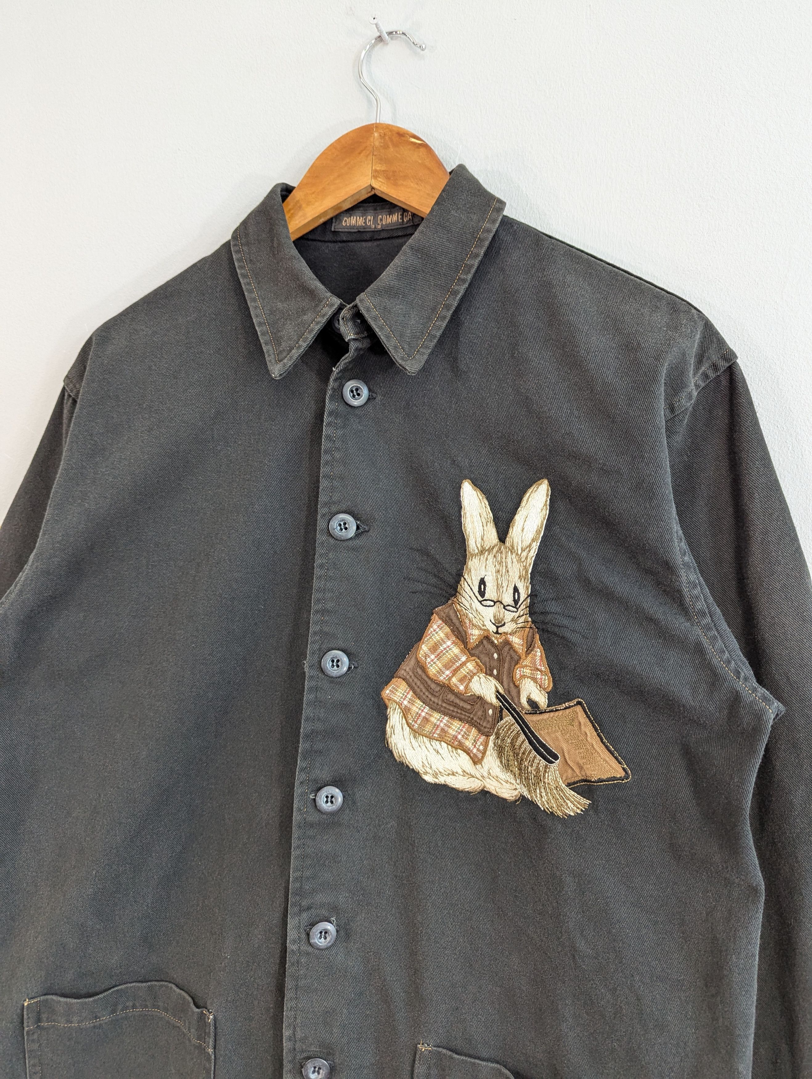 Japanese Brand Vintage Comme Ci Comme Ca Button Ups Distressed Jacket Size US L / EU 52-54 / 3 - 7 Thumbnail