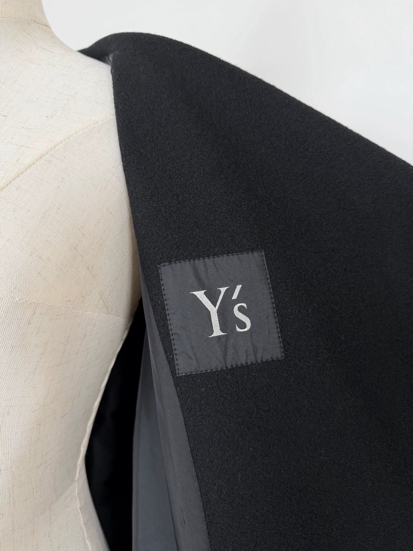 Y's Y's 90s Wool Overcoat Big Lapel Heavyweight Pockets Size F Size S / US 4 / IT 40 - 8 Thumbnail