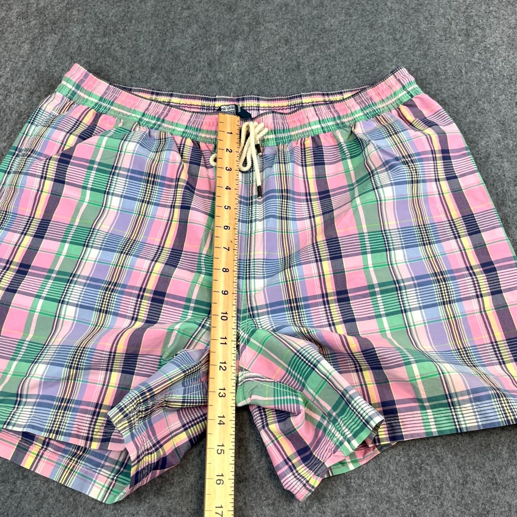 Polo Ralph Lauren VINTAGE Polo Ralph Lauren Mens Swim Shorts XXL Plaid Check Multicoloured Board Shorts Mens 2XL Size US XXL / EU 58 / 5 - 5 Thumbnail